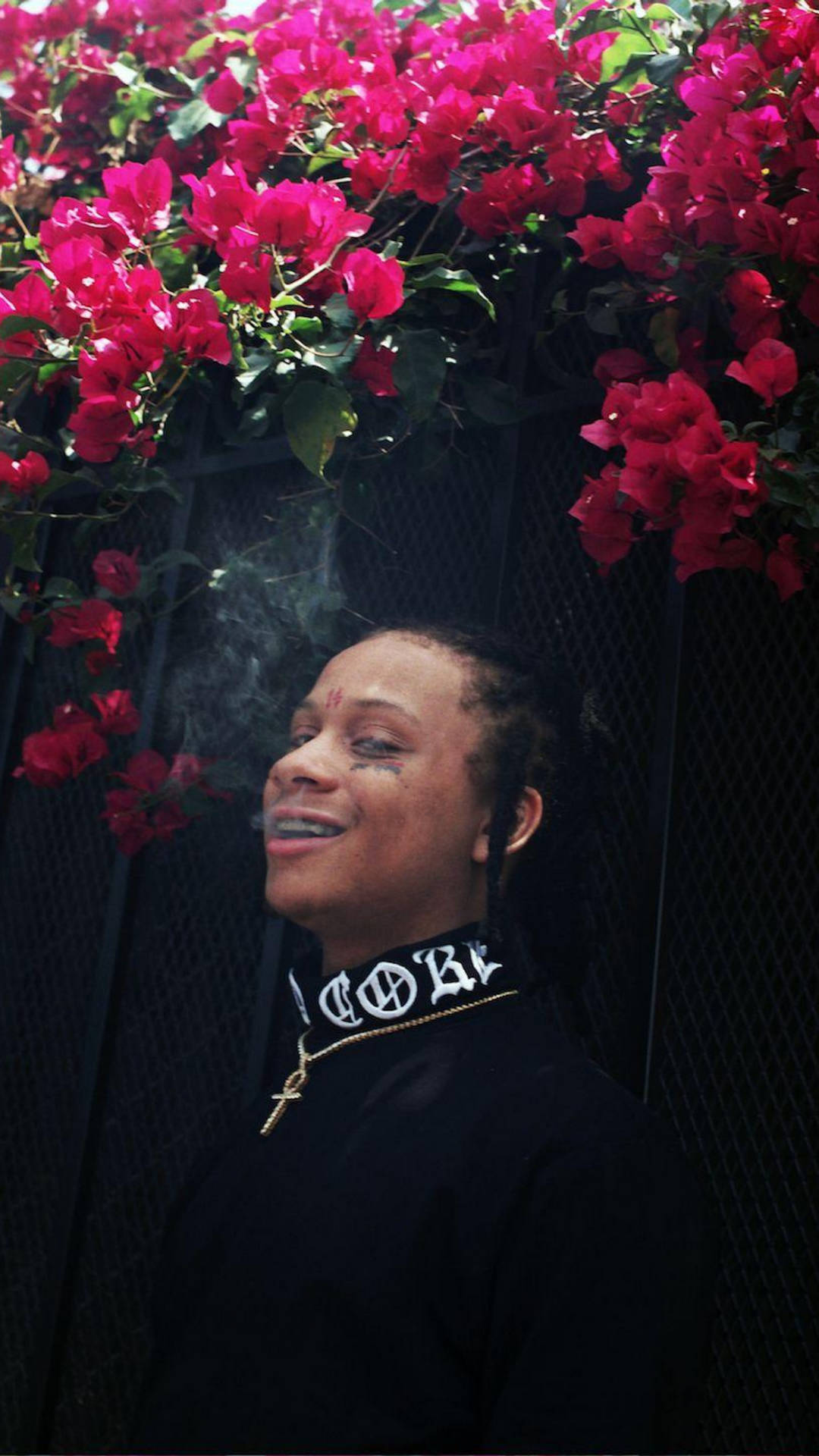 Trippie Redd Black Turtleneck Background