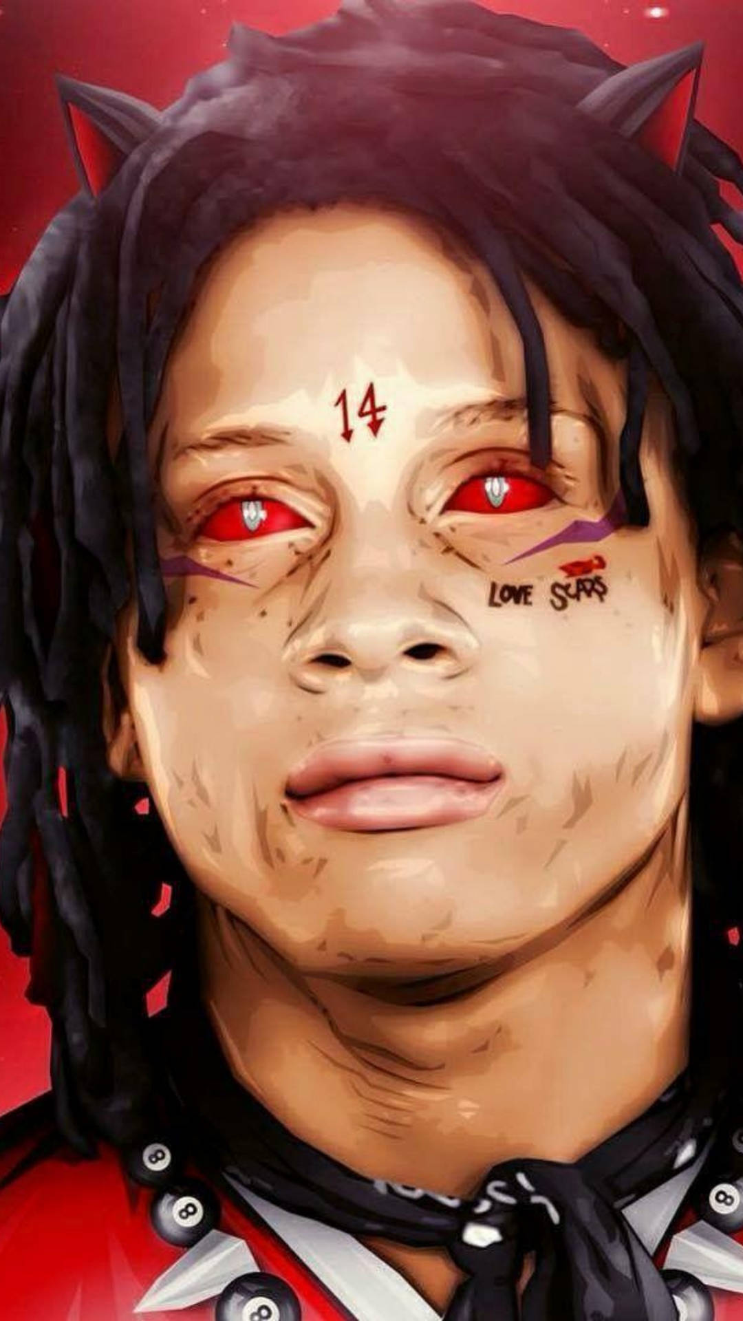 Trippie Redd Cat Eye Background