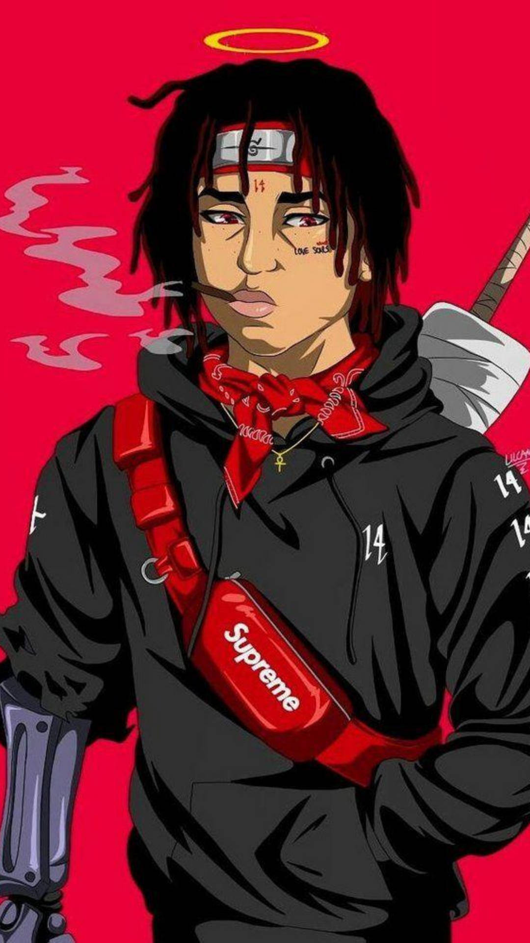 Trippie Redd Digital Drawing Background