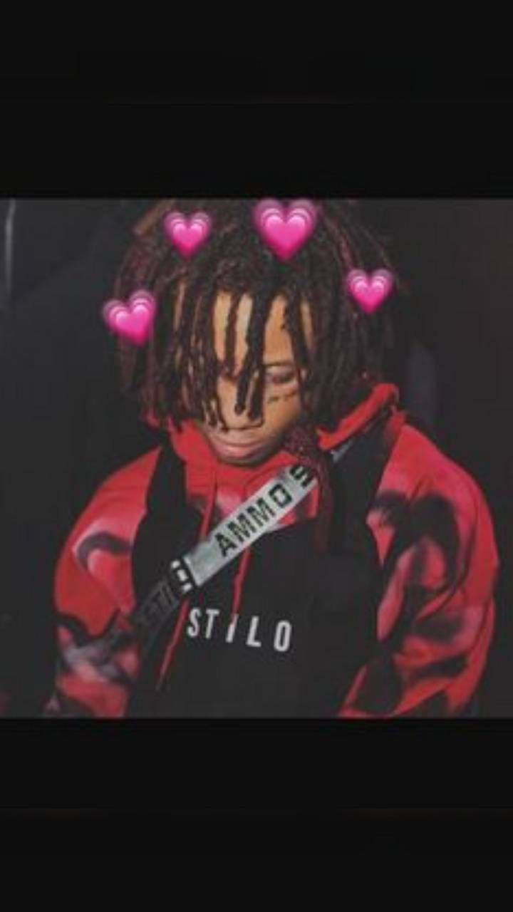 Trippie Redd Hearts Background