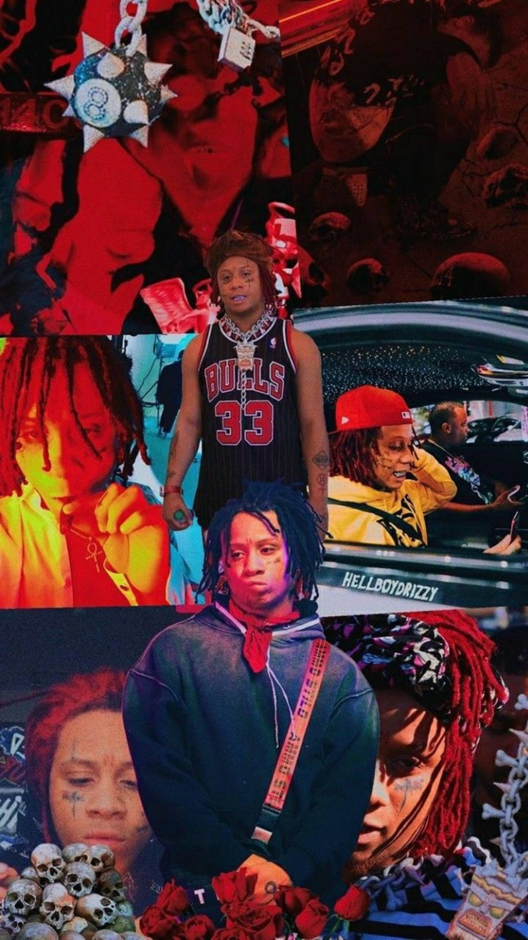 Trippie Redd Photo Montage Background