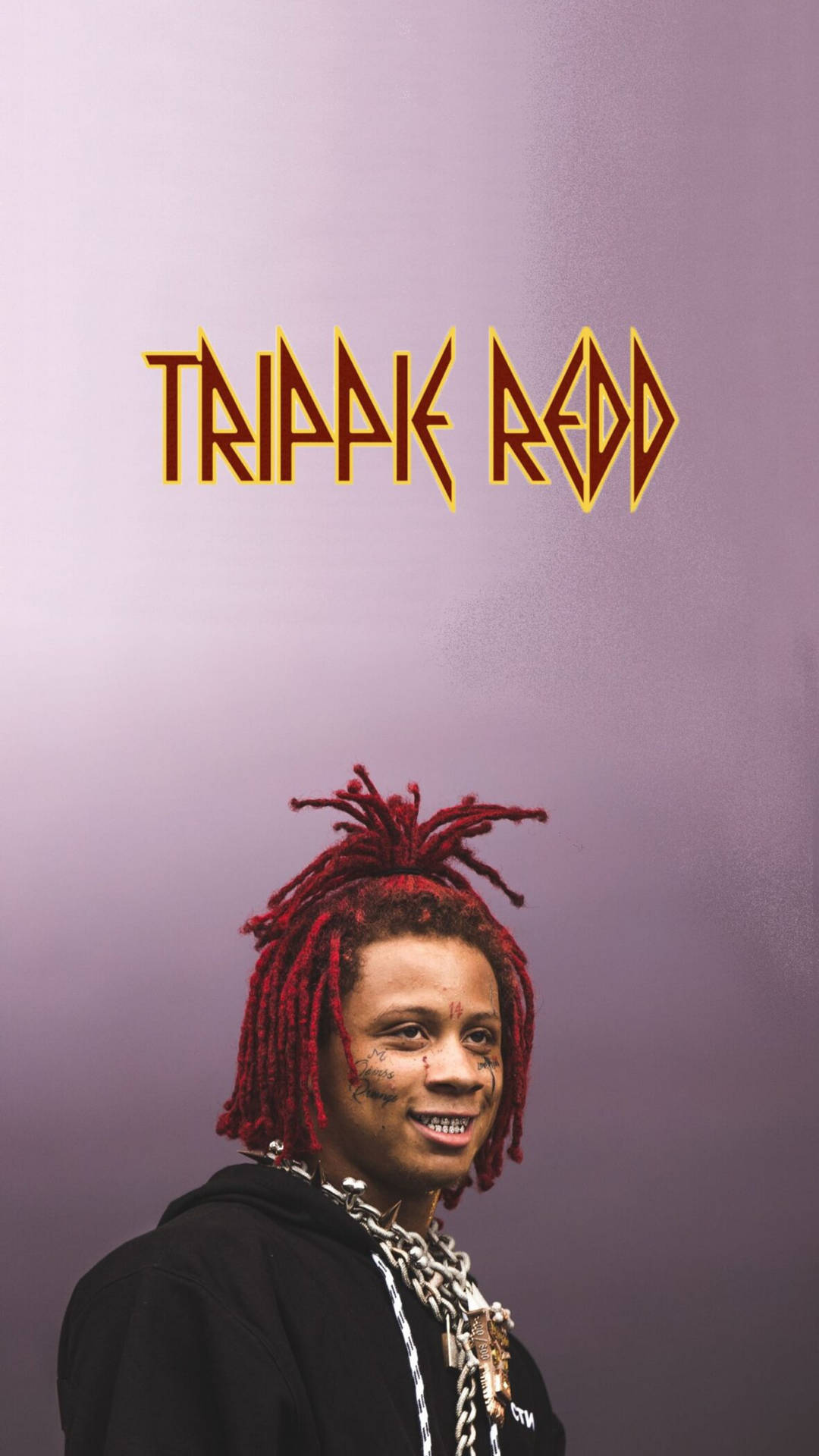 Trippie Redd Sideview Shot Background