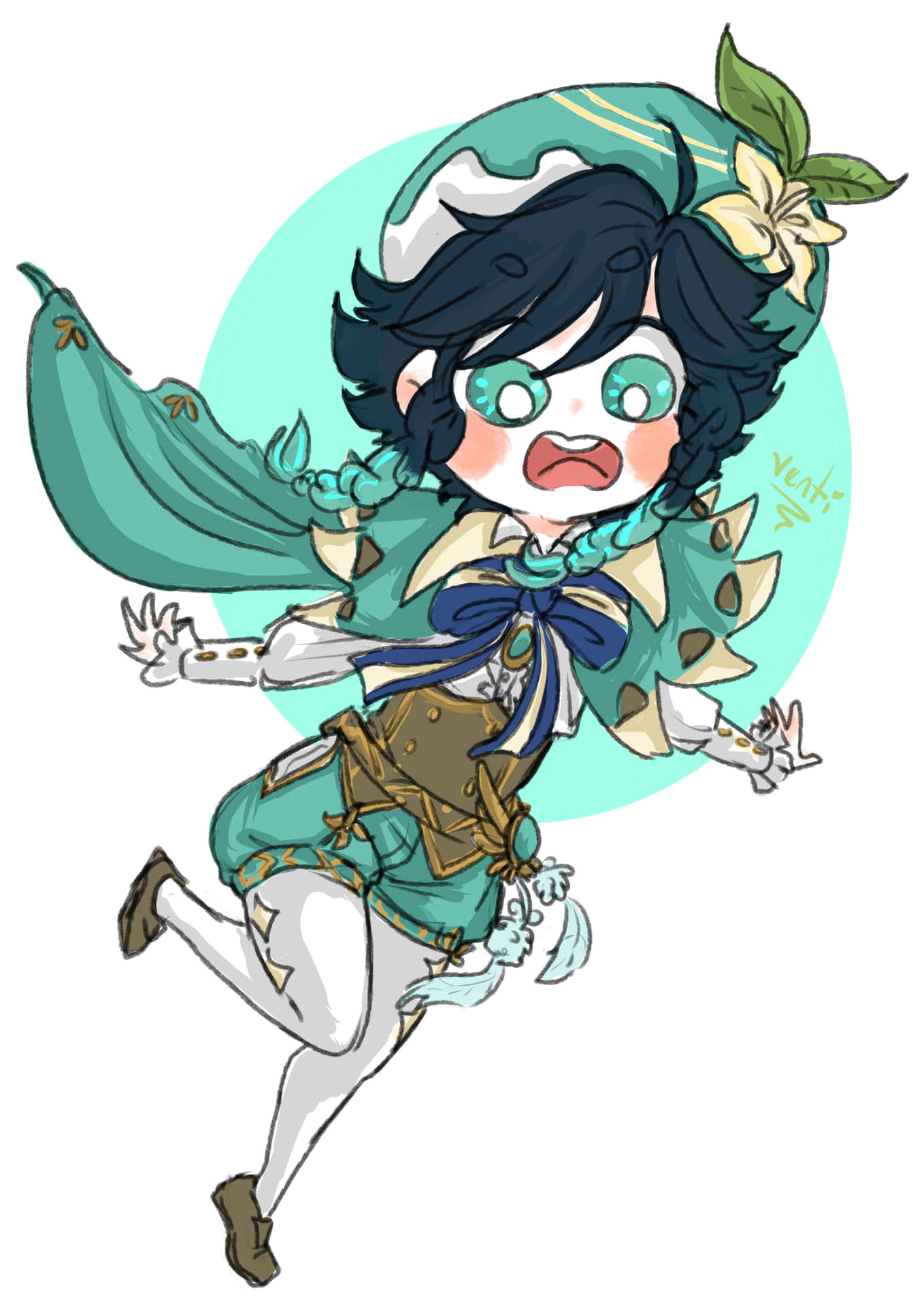 Tripping Venti Pfp Background