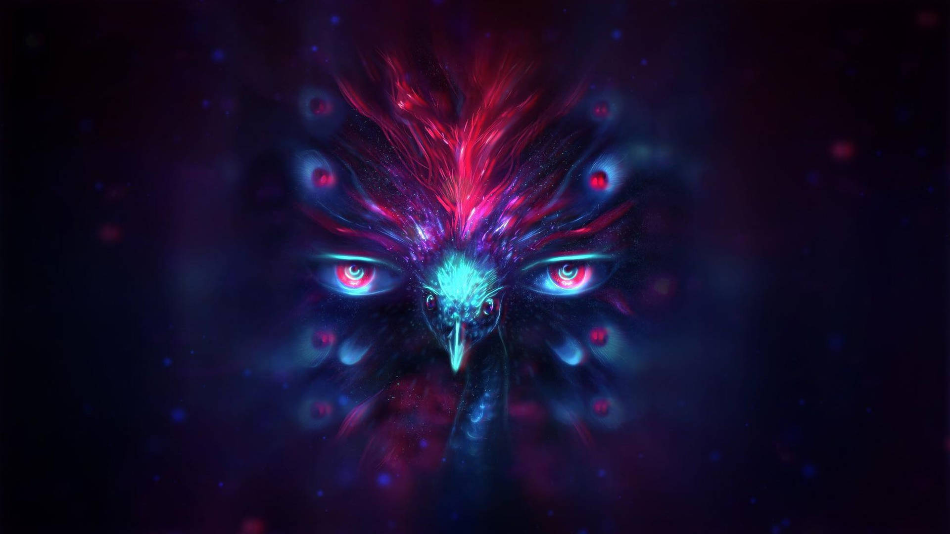 Trippy Dark Aesthetic Bird's Eye