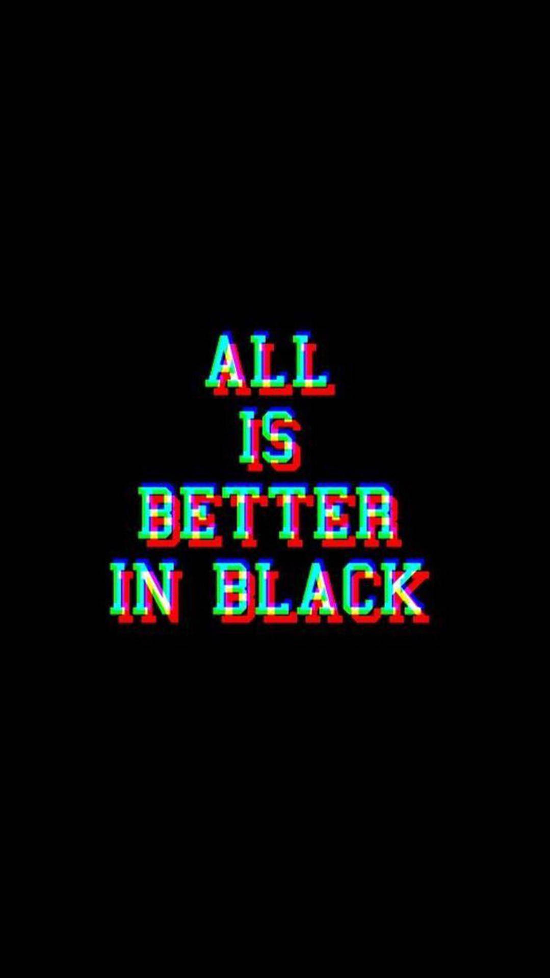 Trippy Dark Aesthetic Black Quote