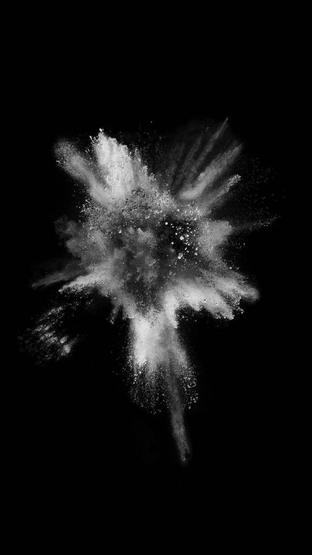 Trippy Dark Dust Explosion Background