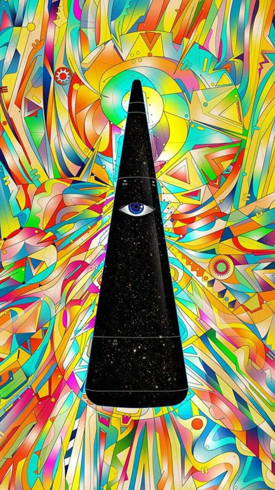 Trippy Phone Triangle Background