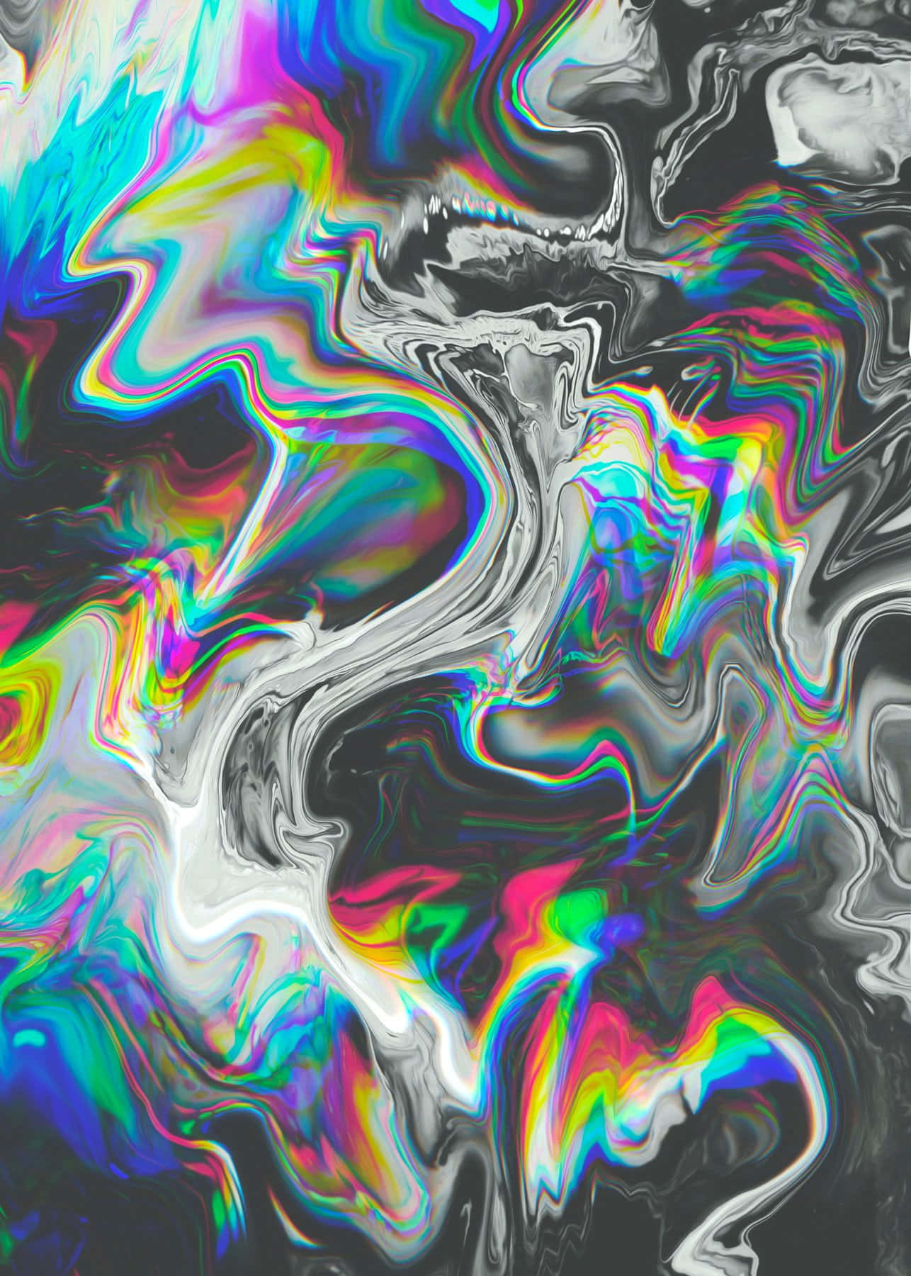 Trippy Psychedelic Alien Forest Background