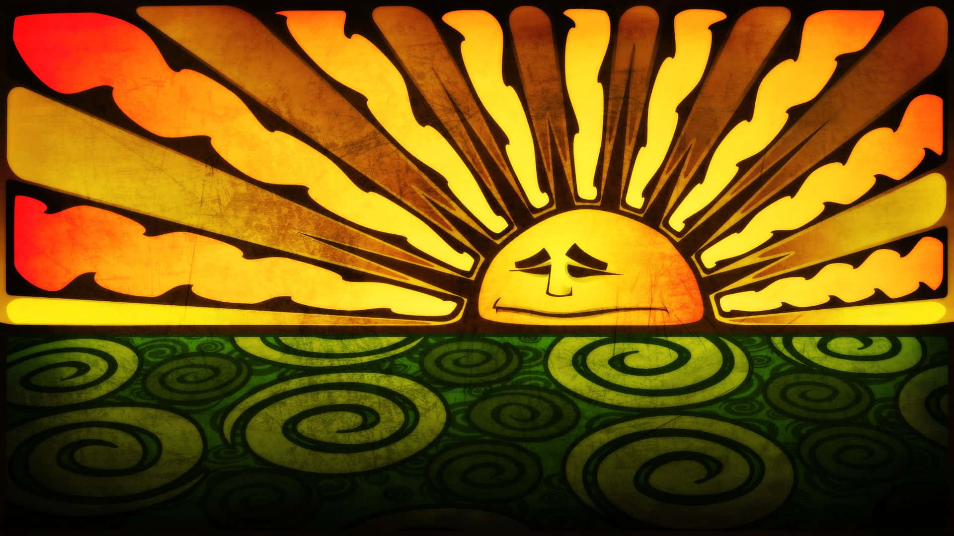 Trippy Sun Desktop