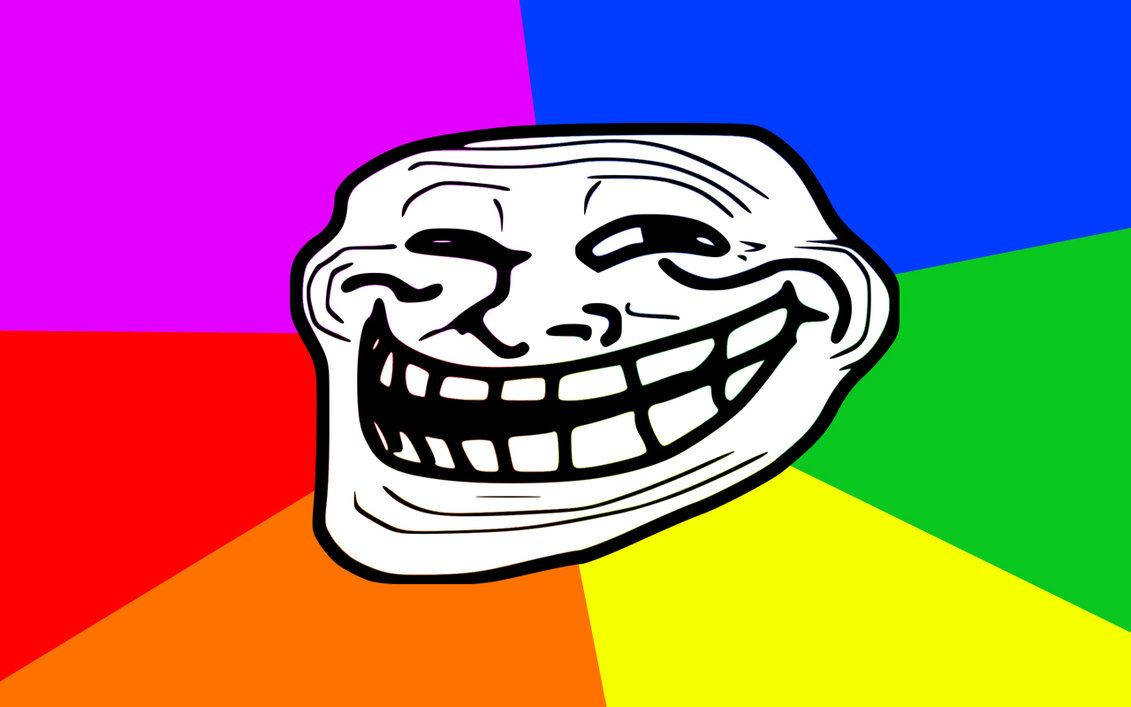 Troll Face - Laughing It Off Background