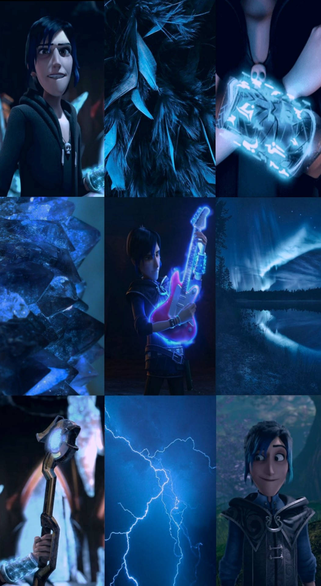 Trollhunters Tales Of Arcadia Blue Aesthetic Background