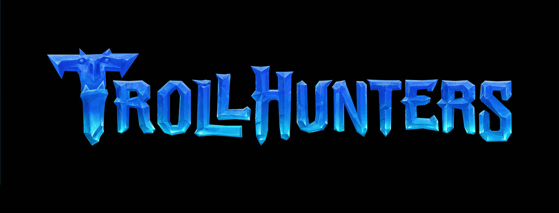 Trollhunters Tales Of Arcadia Blue Logo Background