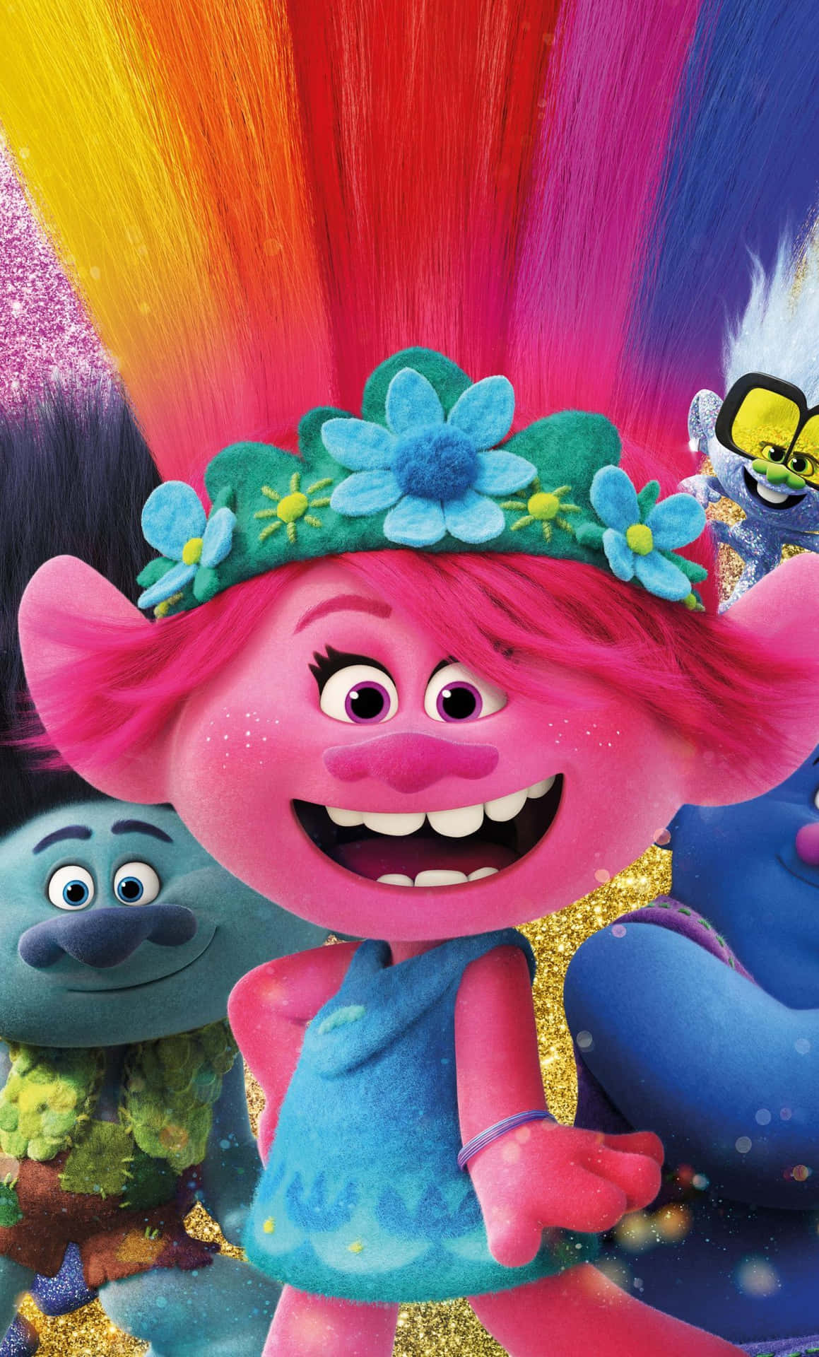 Trolls World Tour 1280 X 2120 Background