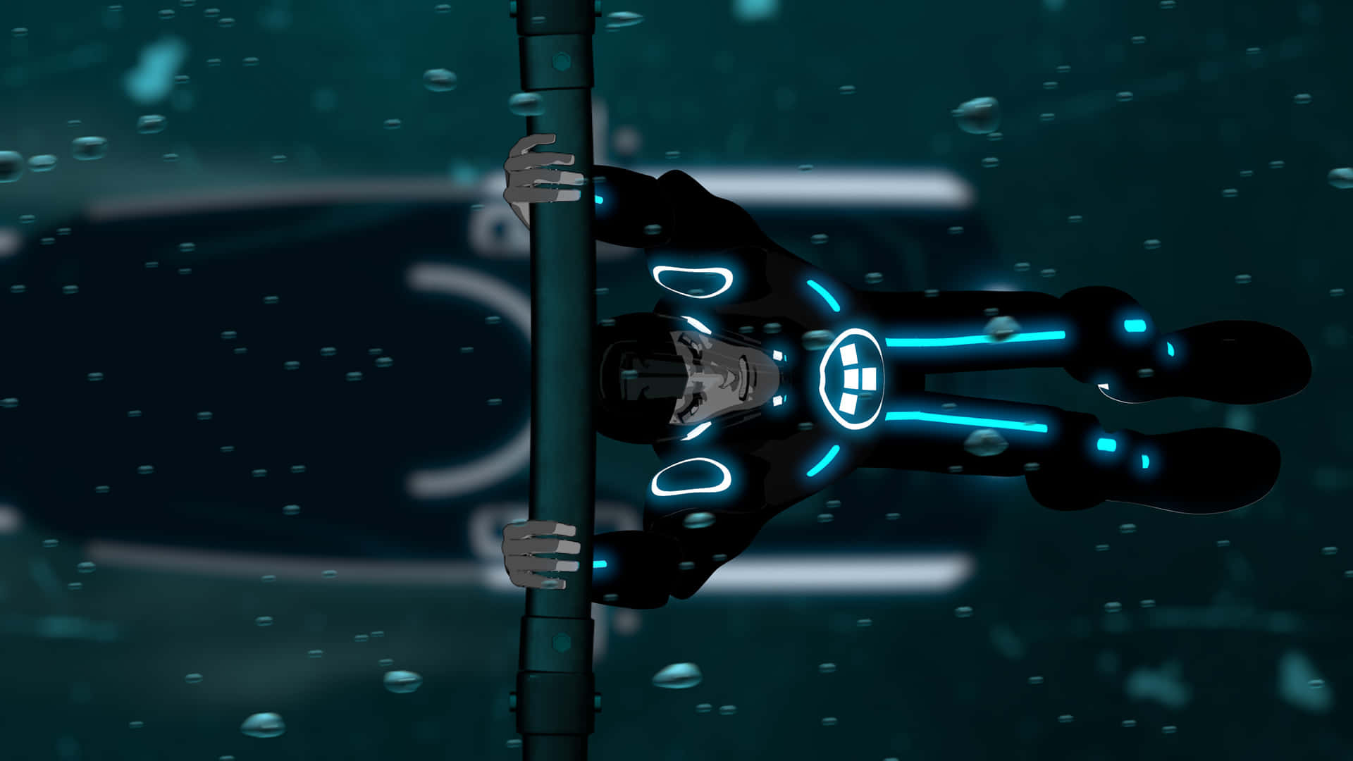 Tron Legacy Dual Monitor Wallpaper Background