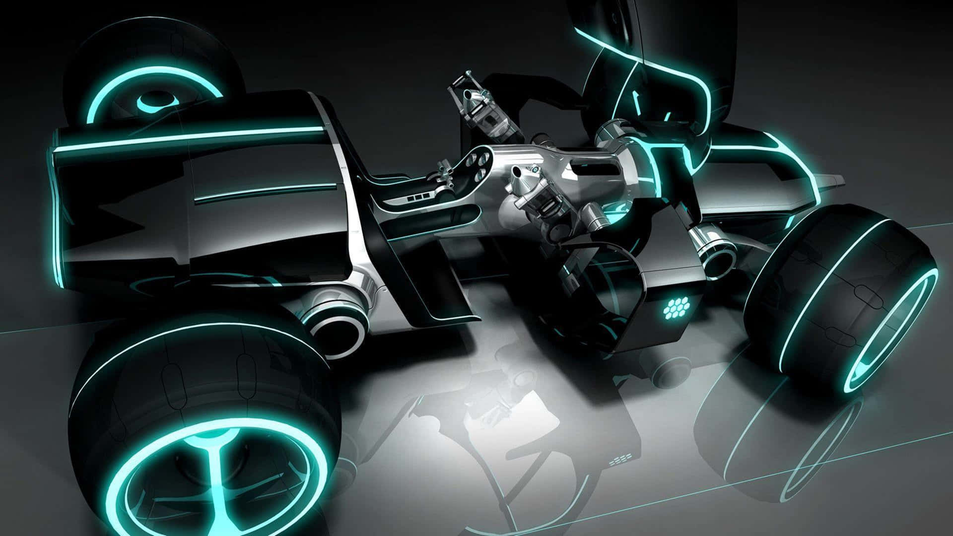 Tron Ultramodern Light Runner 4k Background