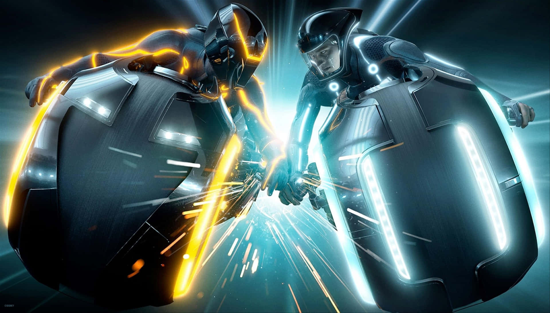 Tron Users Battling Light Cycle 4k