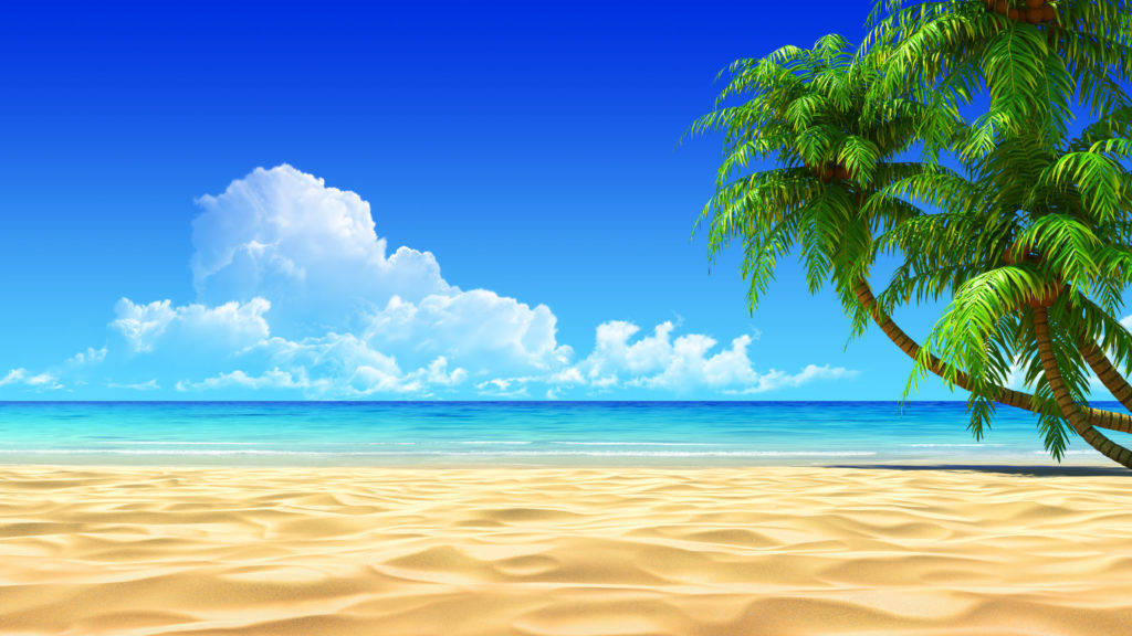 Tropical Beach Pretty Colors Background