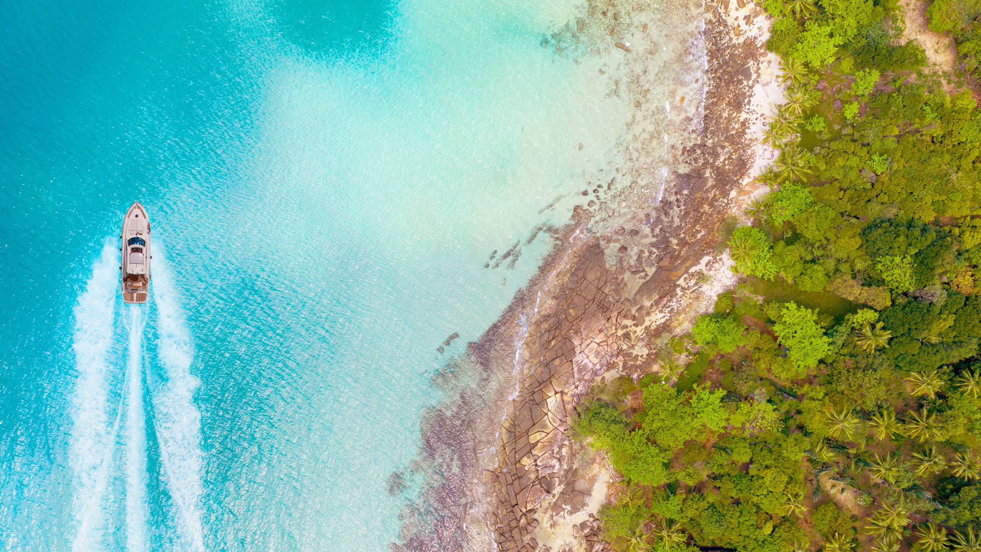 Tropical_ Coastline_ Aerial_ View_4 K_ U H D Background