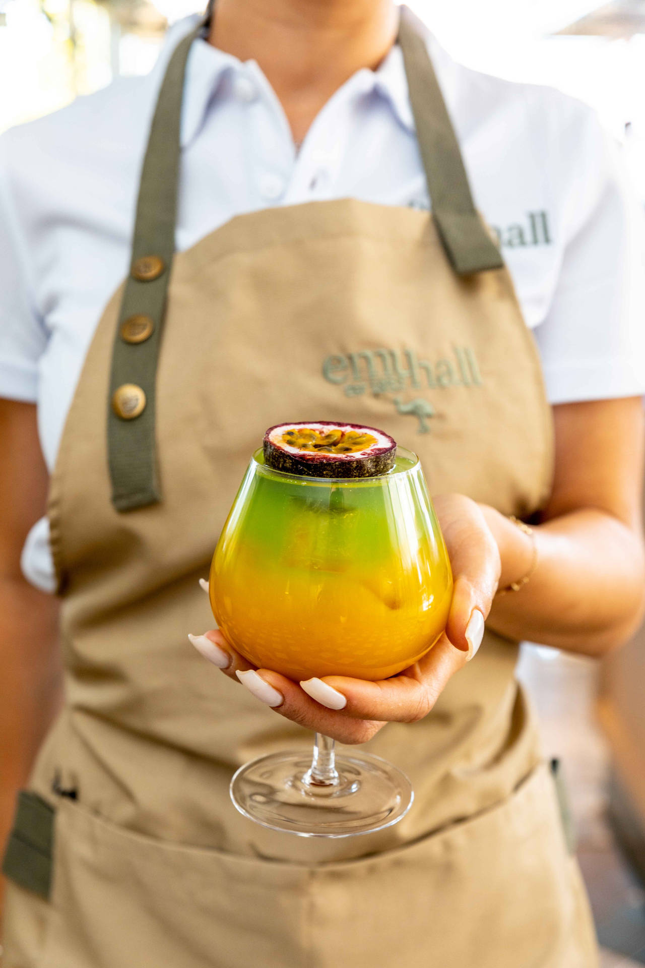 Tropical Cocktail With Passion Fruit