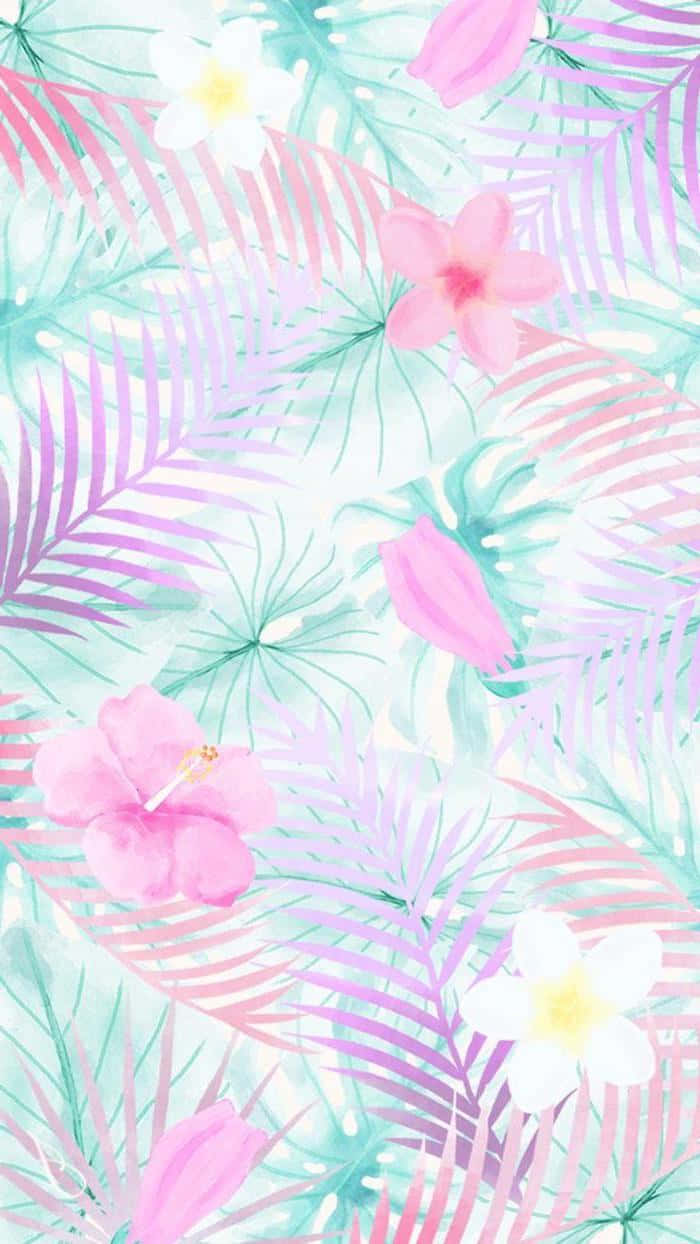 Tropical Flowers Pattern Trendy Summer Iphone