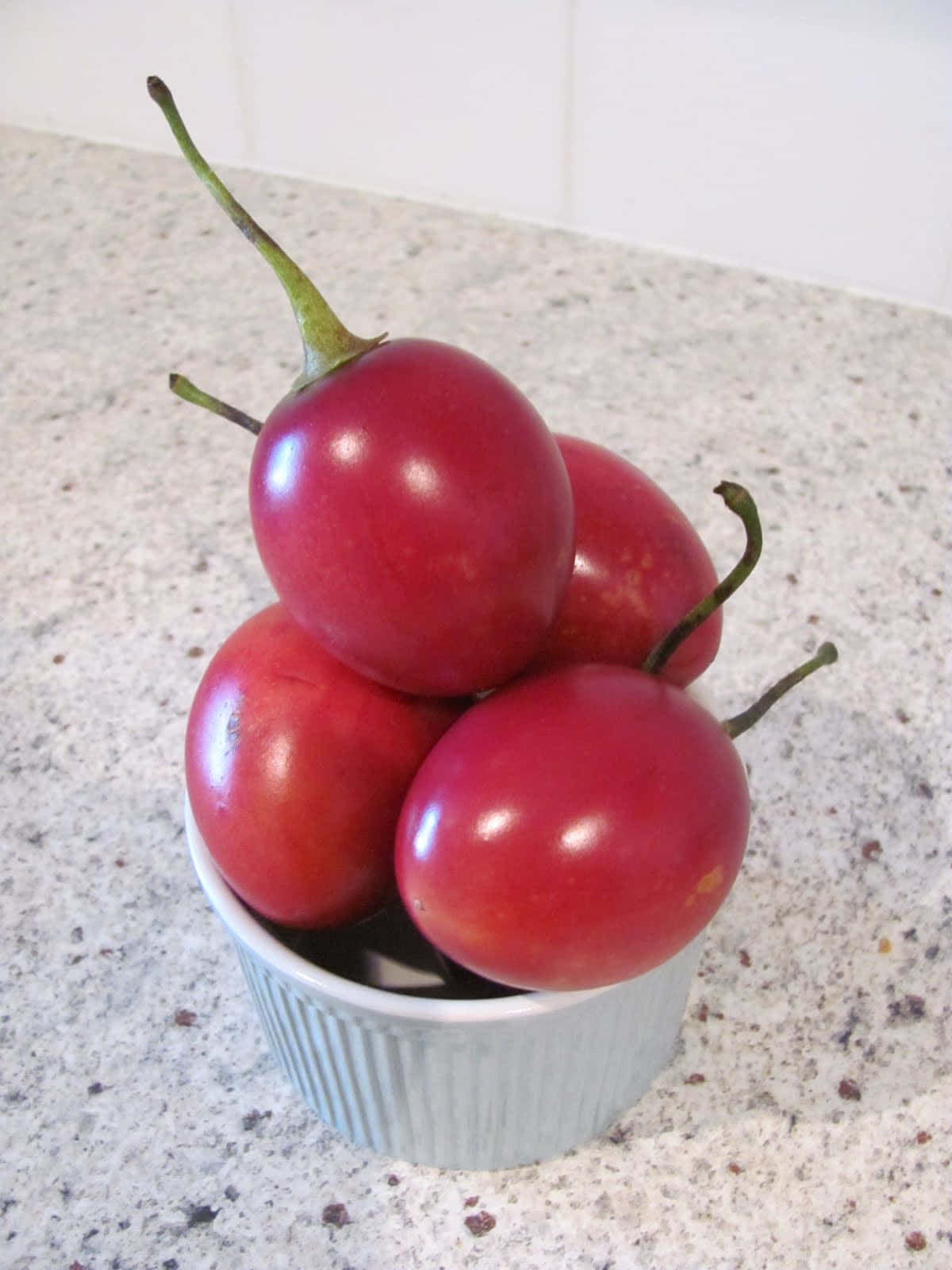 Tropical Fruit Tamarillo Low Level Angle Shot
