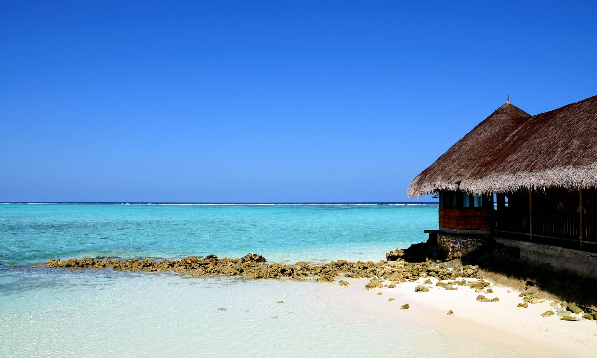 Tropical Hut Beach Desktop