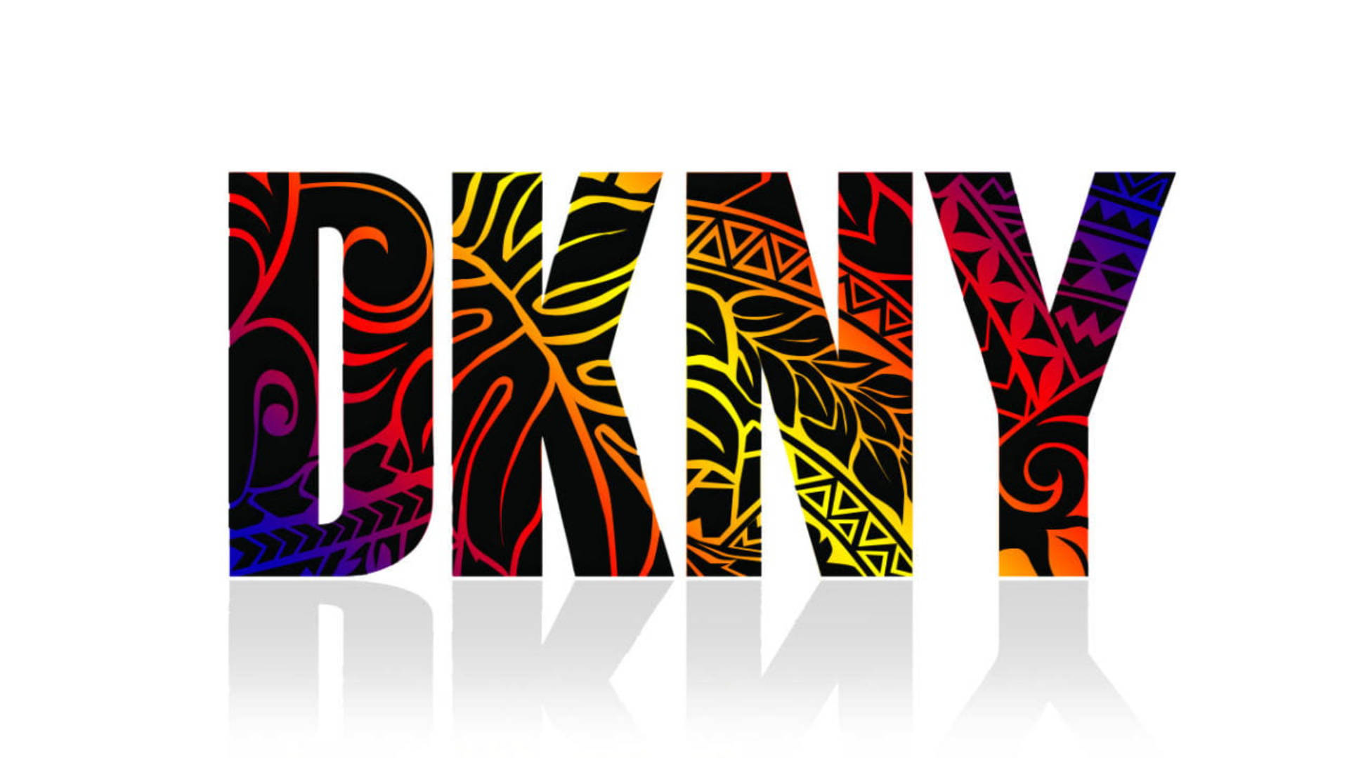 Tropical Leaves Dkny Logo