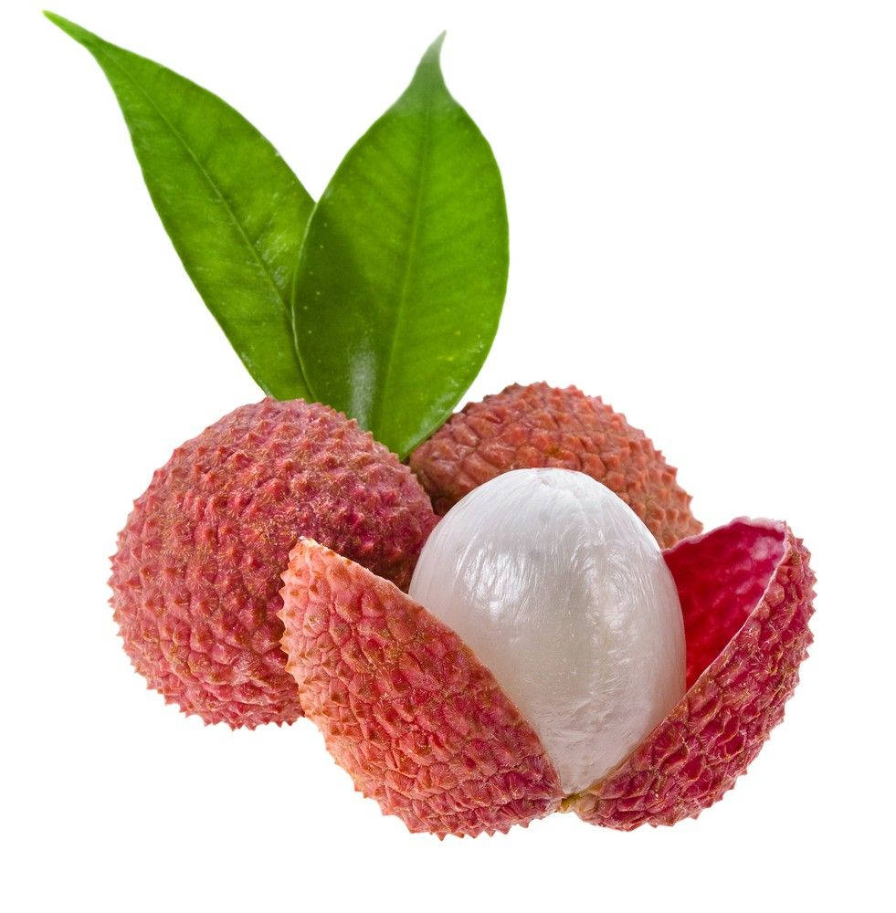 Tropical Lychee Fruit Background