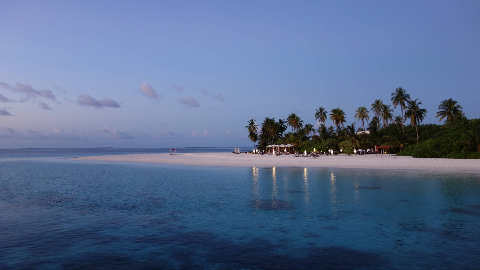 Tropical Maldives Beach Background