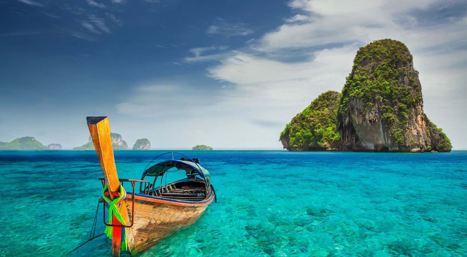 Tropical_ Paradise_ Longtail_ Boat Background