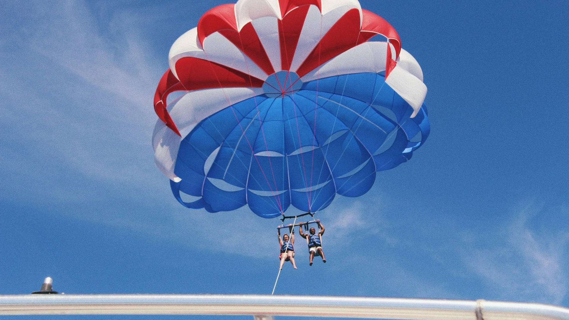 Tropical Parasailing Activity Background