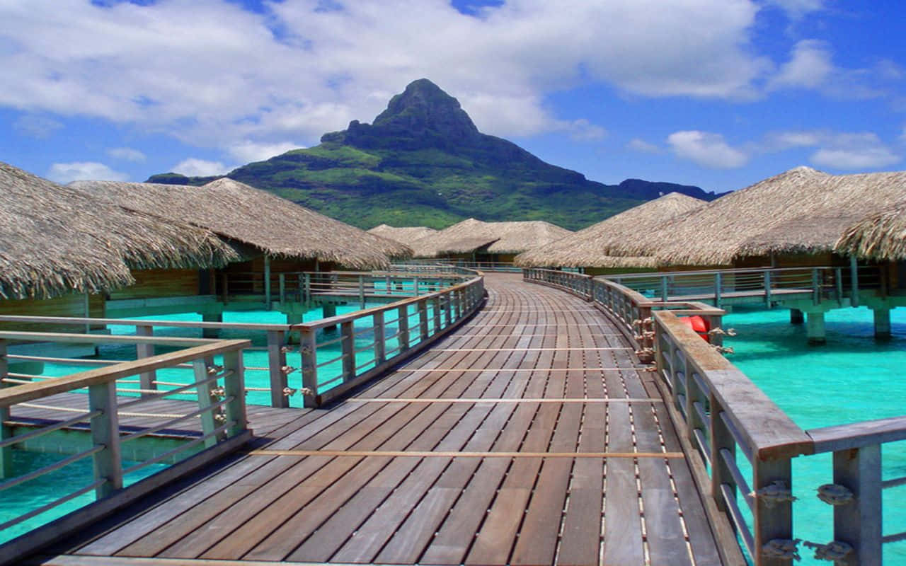 Tropical Resort Overwater Bungalows Mountain View.jpg