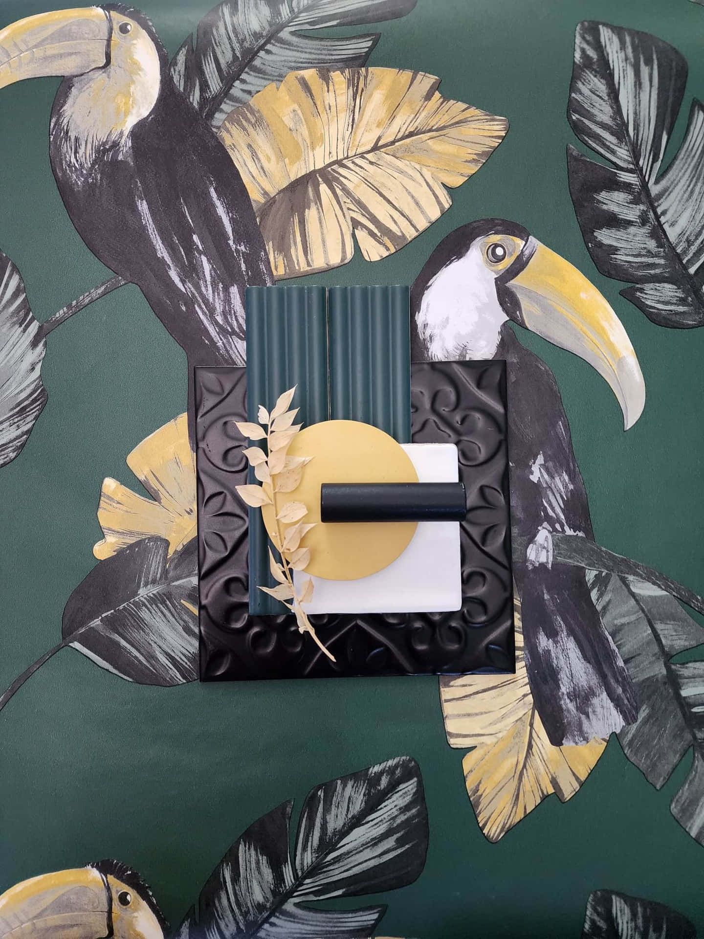 Tropical Toucan Wallpaper Design Background