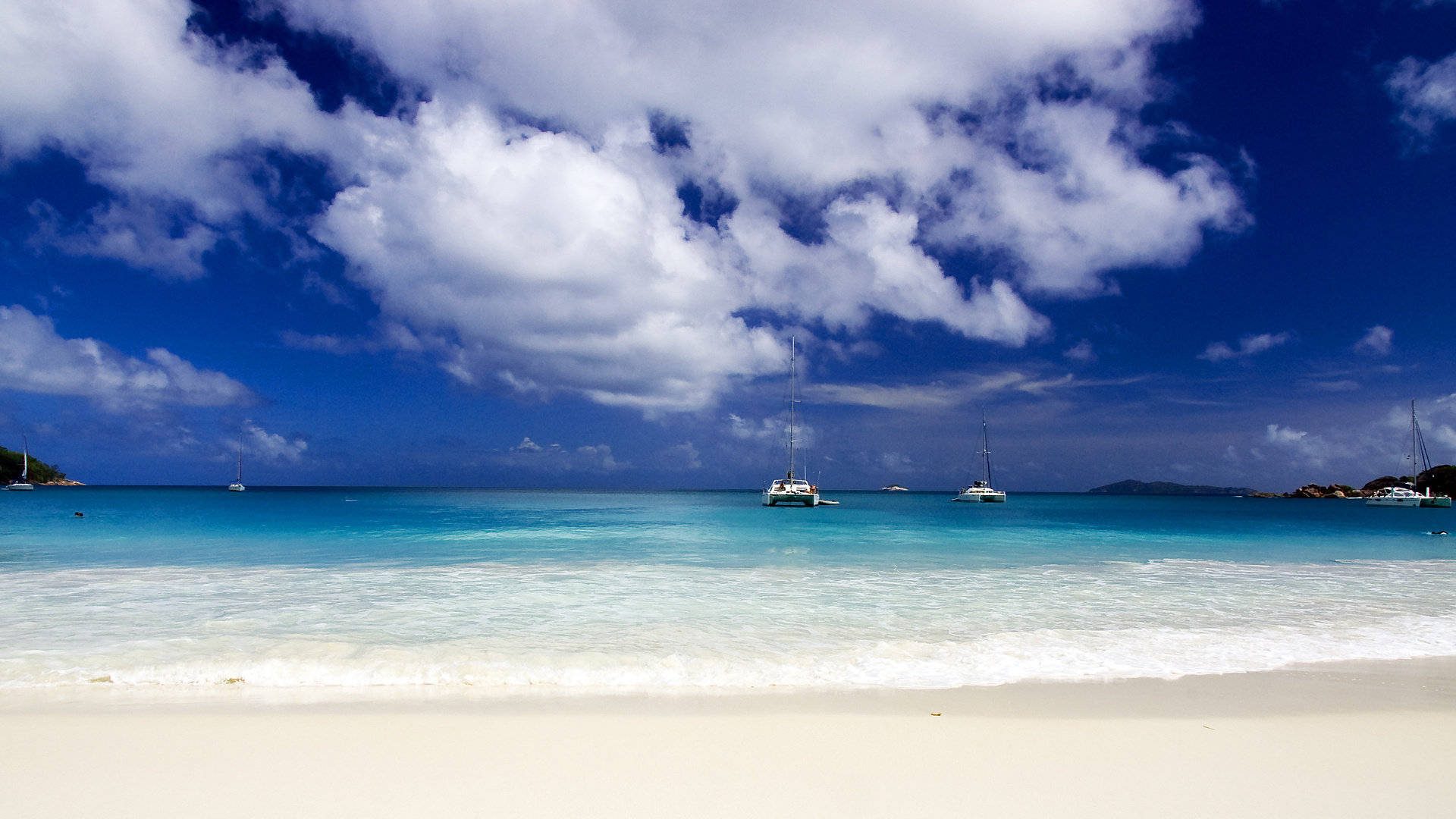 Tropical Yacht On Sea