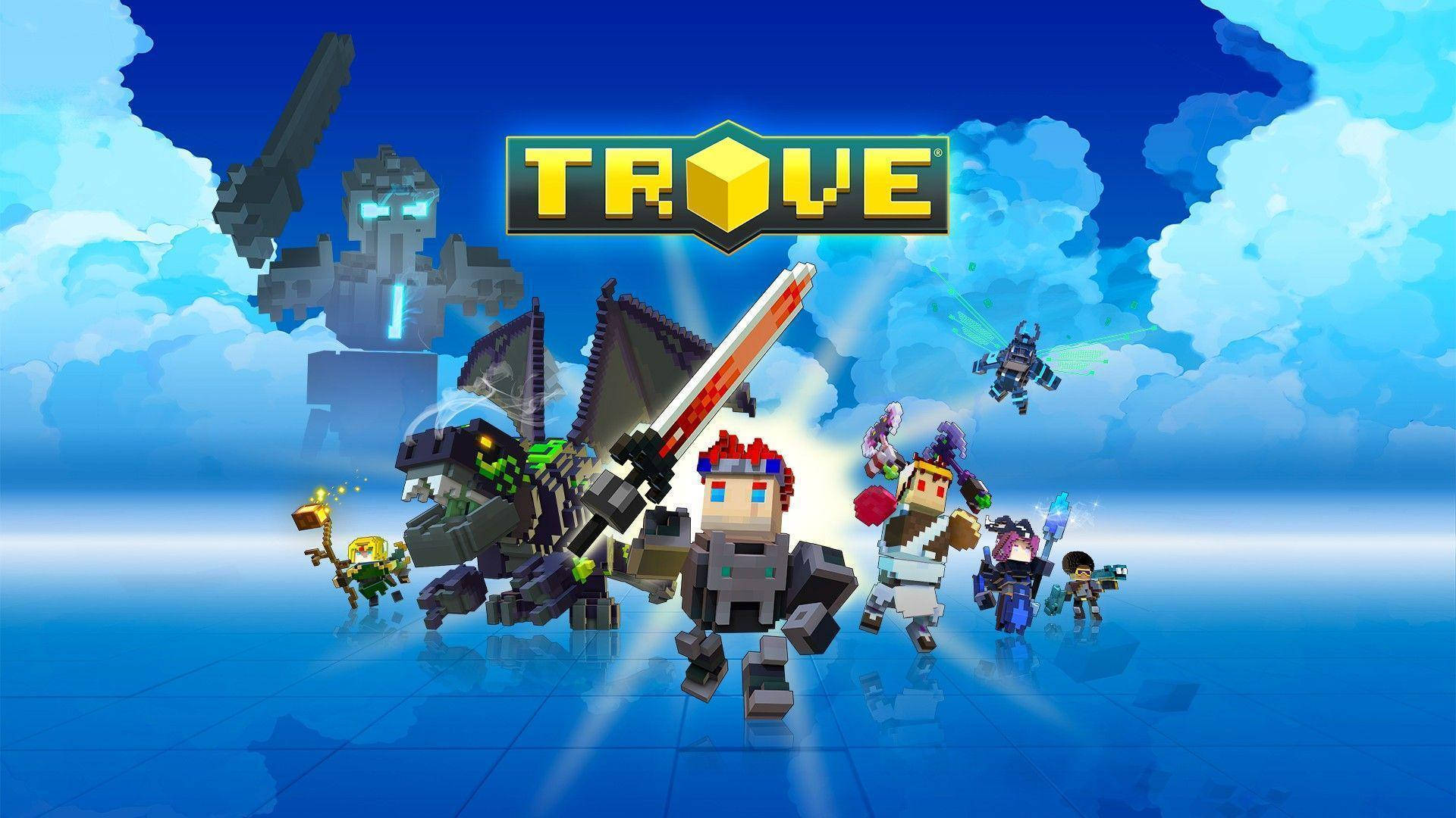 Trove Blue Sky Art Background