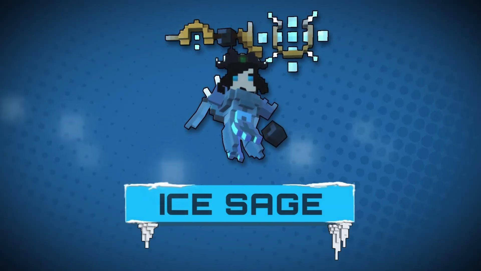 Trove Ice Sage Pixel Art Background