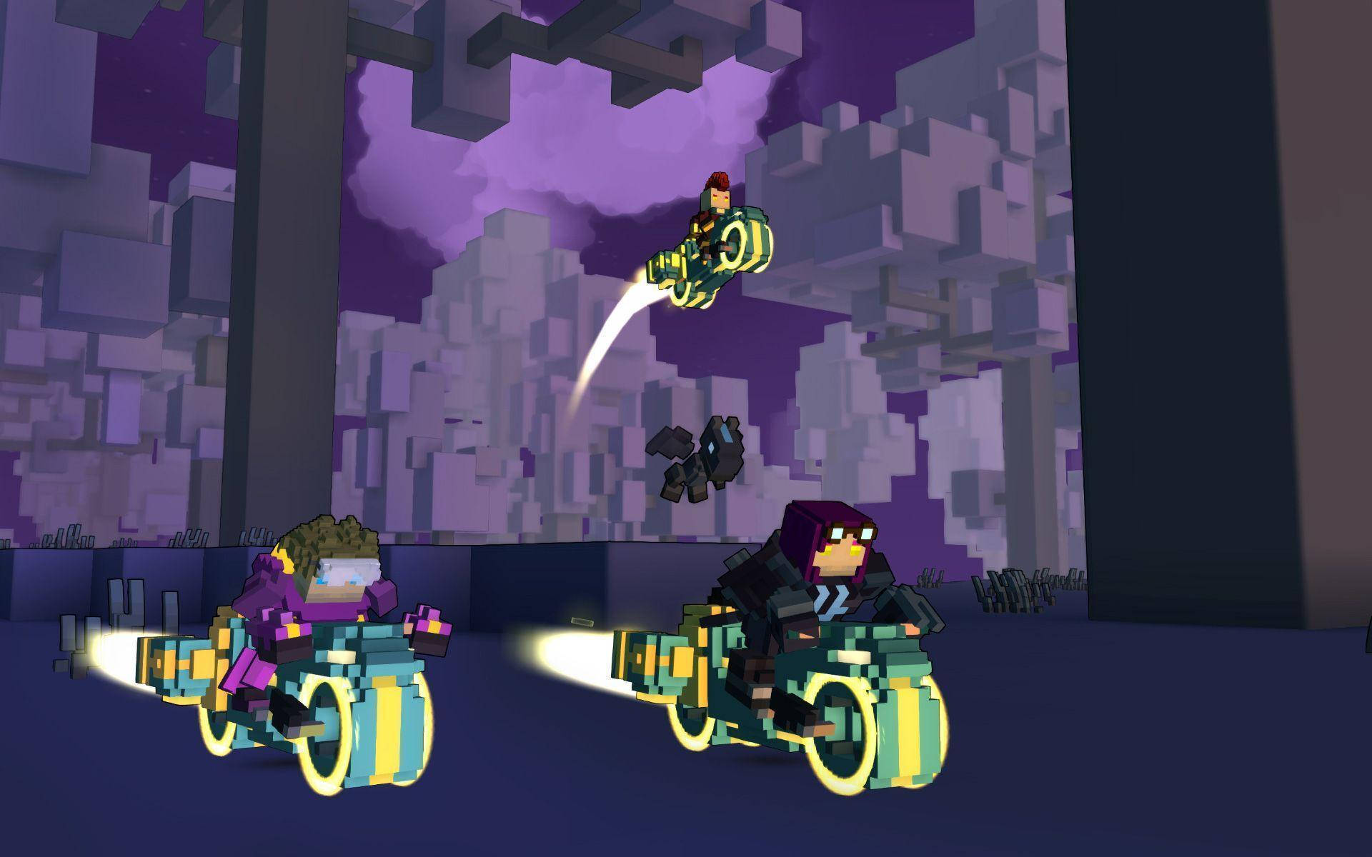 Trove Neon Nightcycle Background