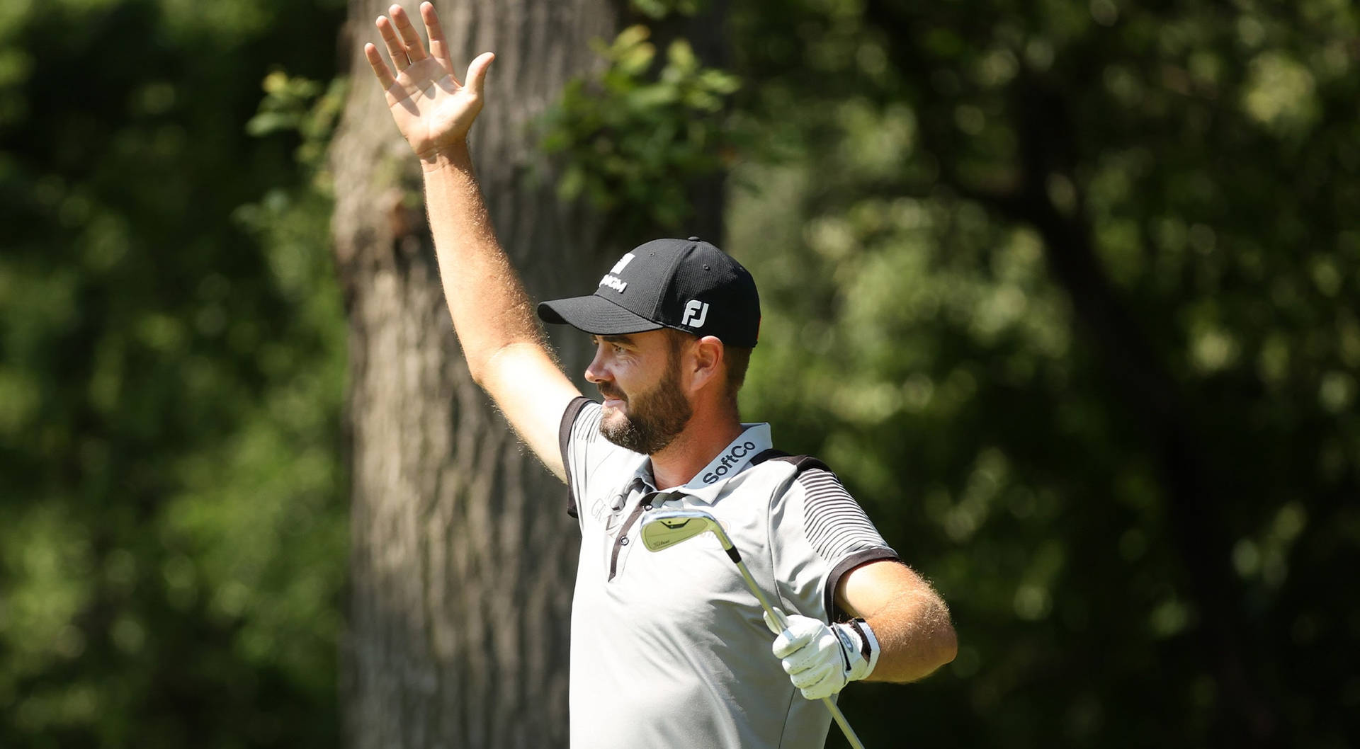 Troy Merritt Holding His Arm Up