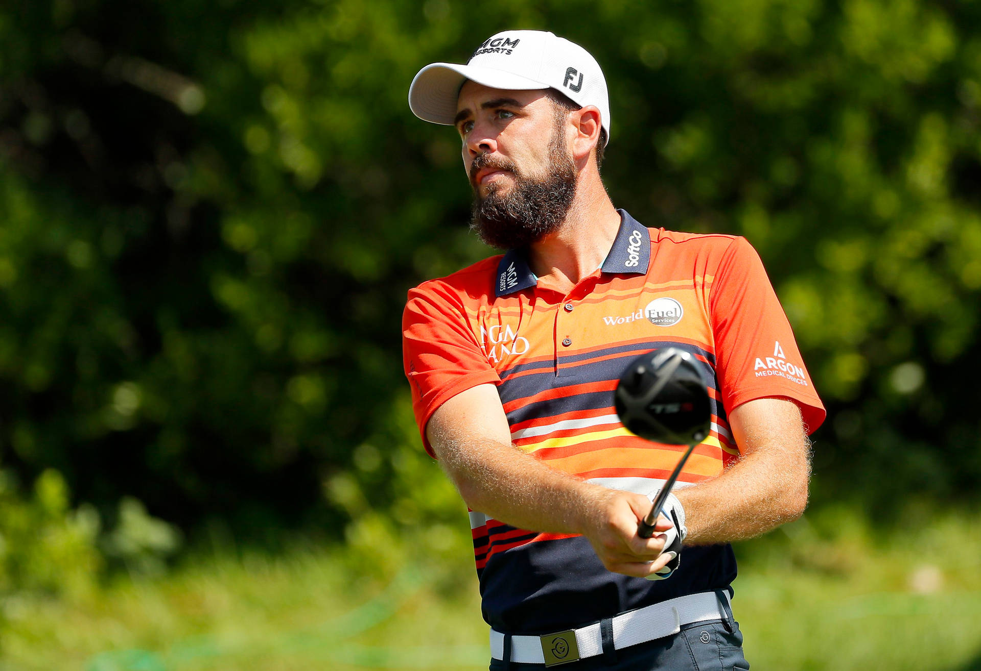 Troy Merritt Orange Shirt