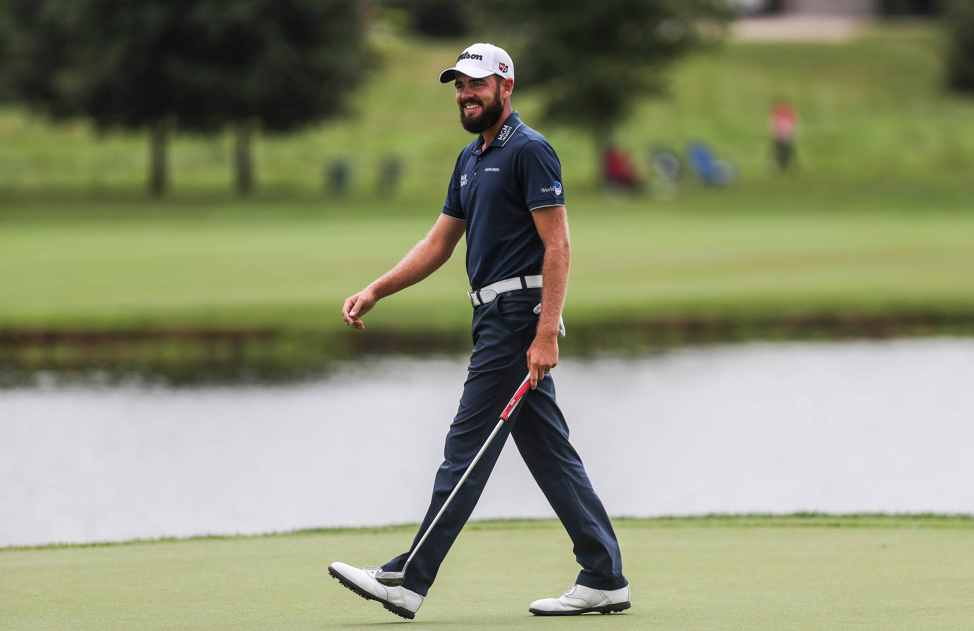 Troy Merritt, Smiling And Enjoying His Walk On The Golf Course