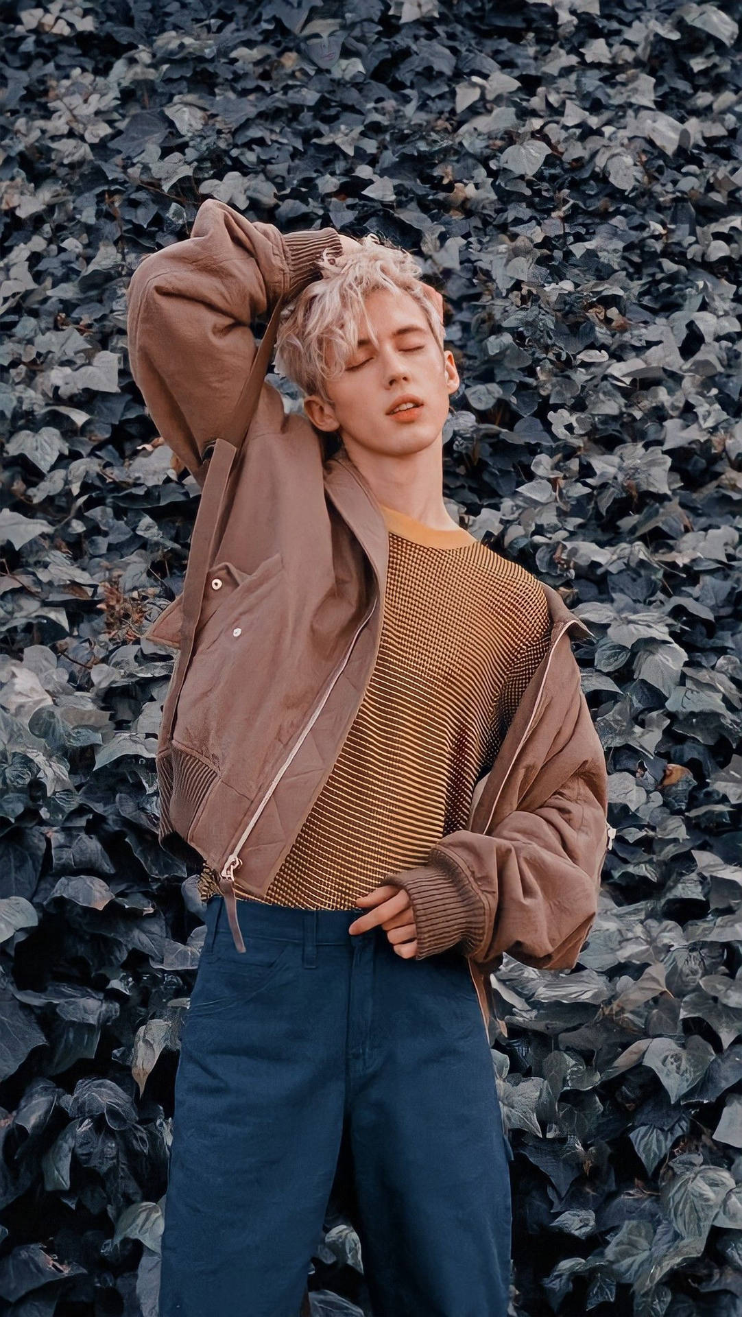 Troye Sivan Fashionable Outfit Background