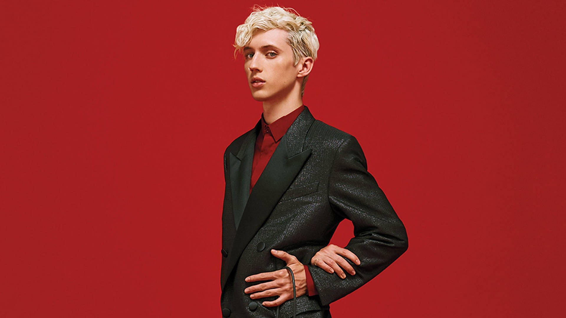 Troye Sivan Hot Red Background
