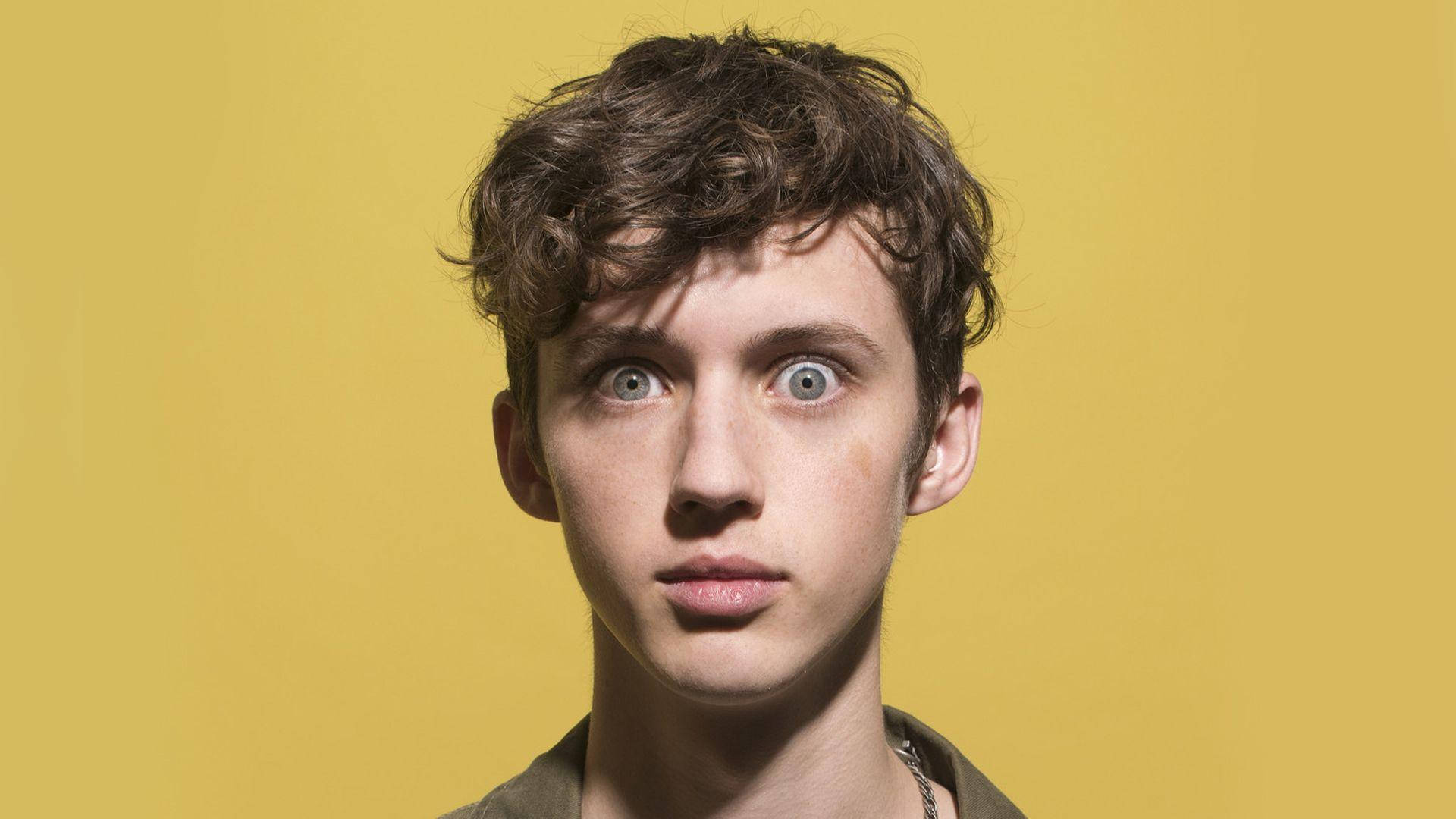 Troye Sivan Quirky Yellow Background