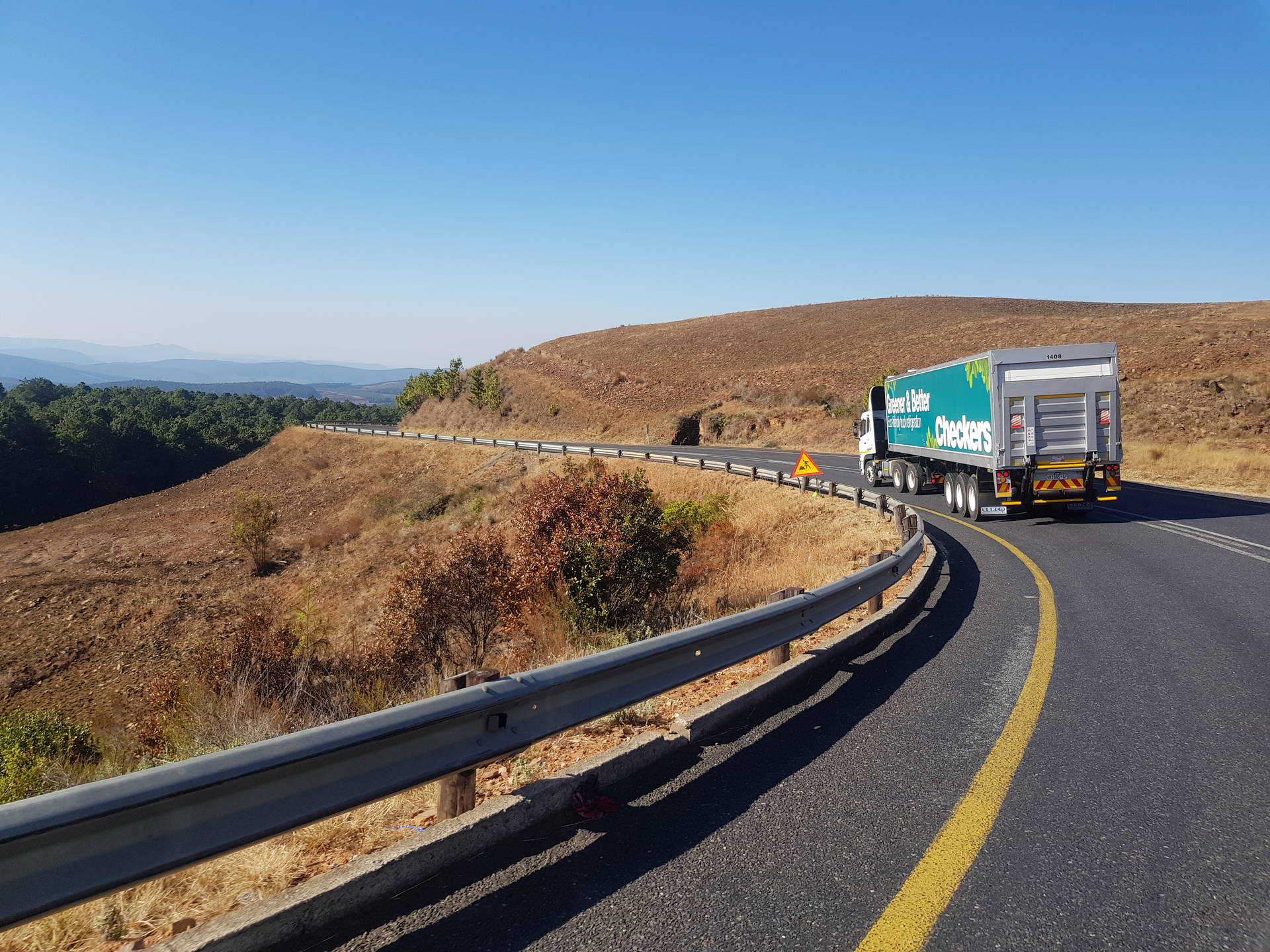 Truck Mpumalanga South Africa Highway Background
