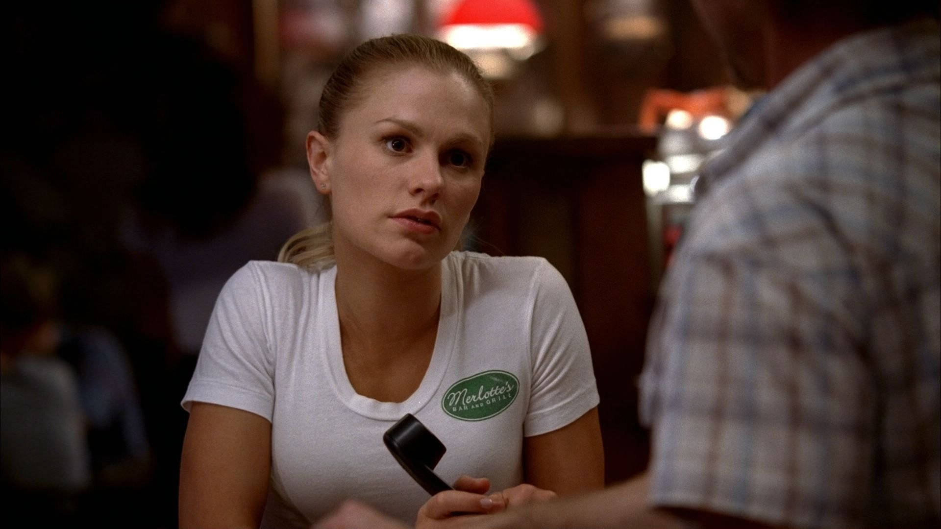 True Blood's Sookie Stackhouse Serving Up Trouble Background