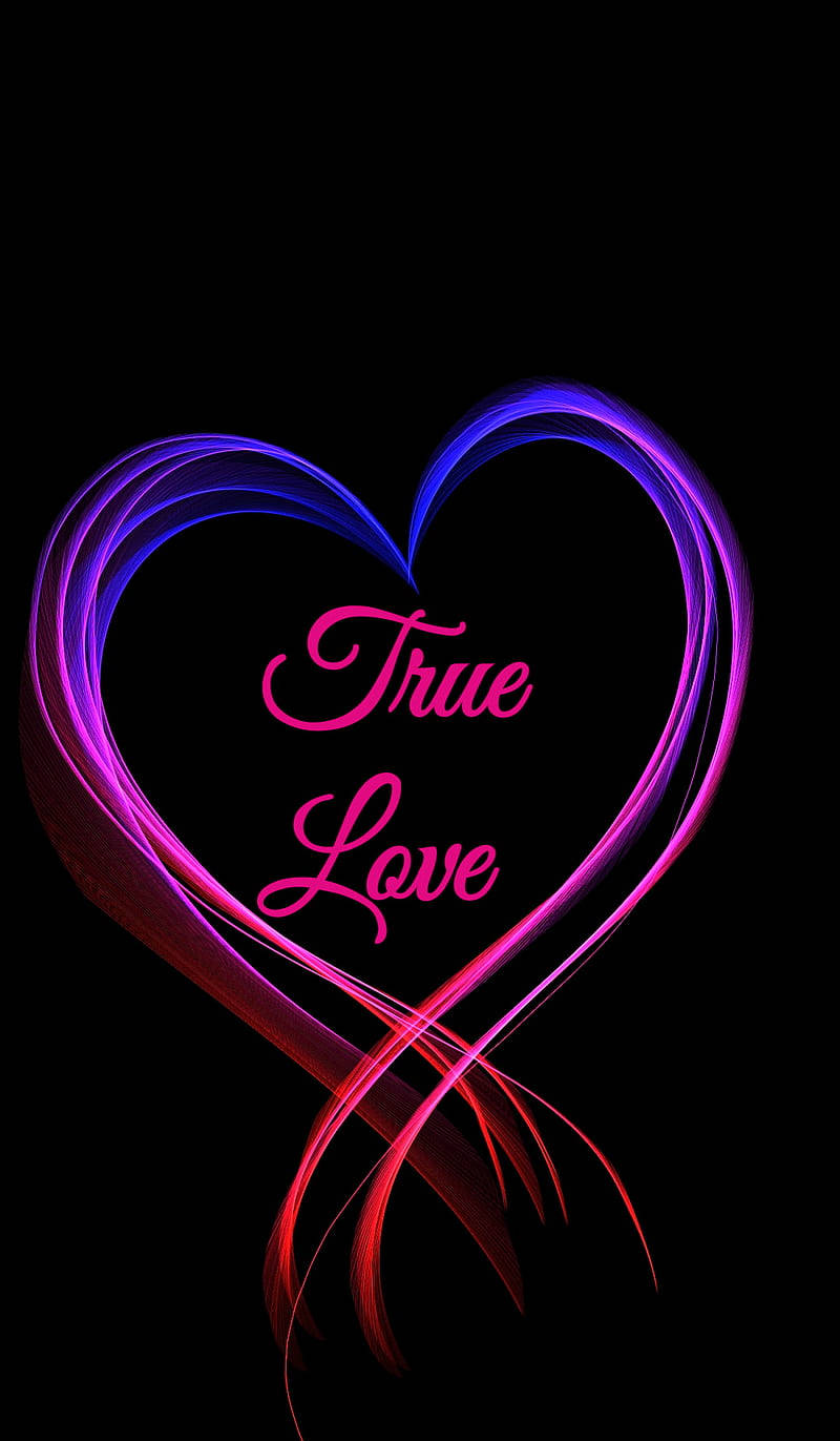 True Love Heart Lights Background