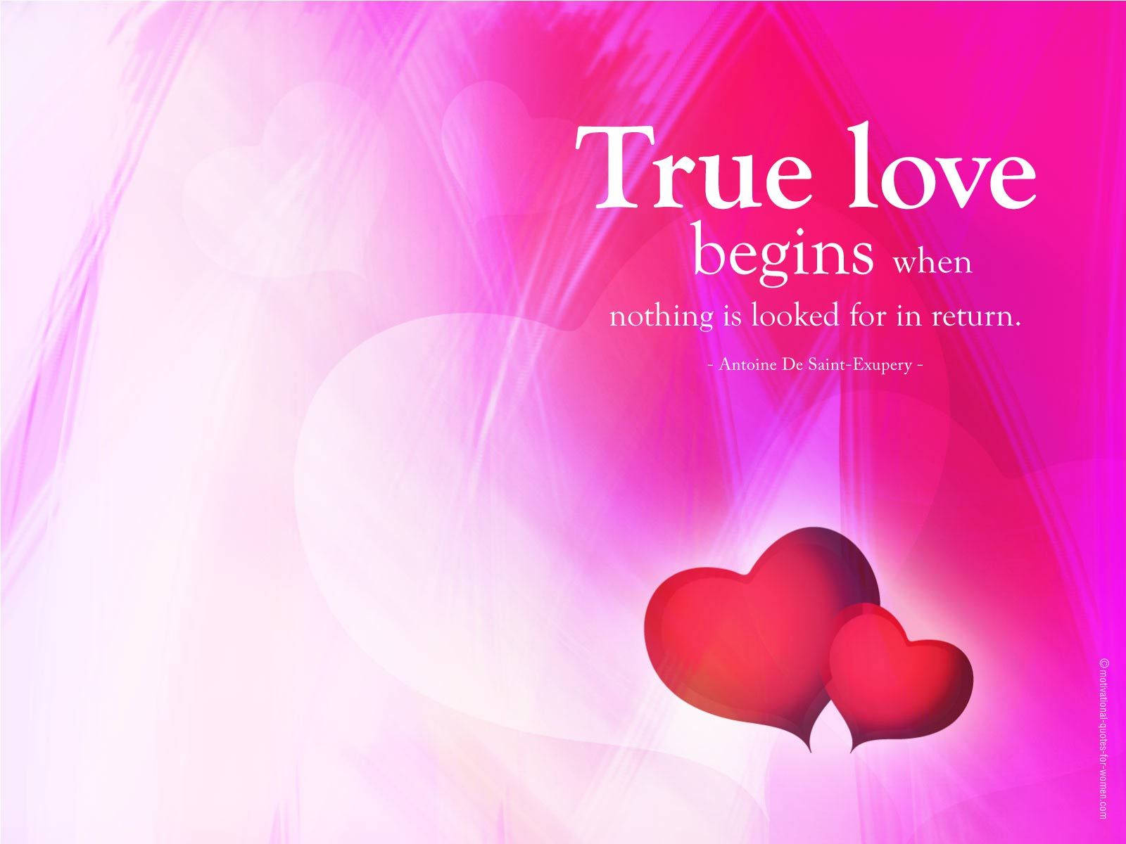 True Love Saint-exupery Quote