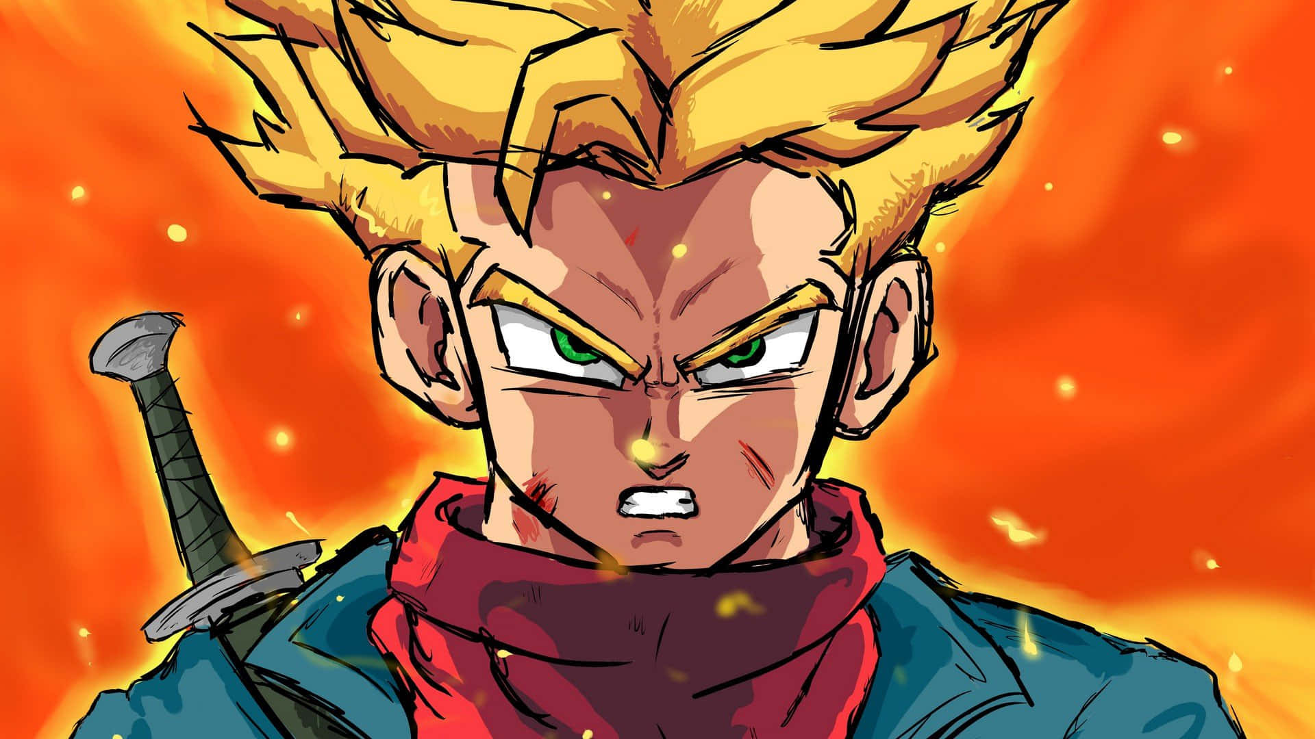 Trunks Irate Face Background