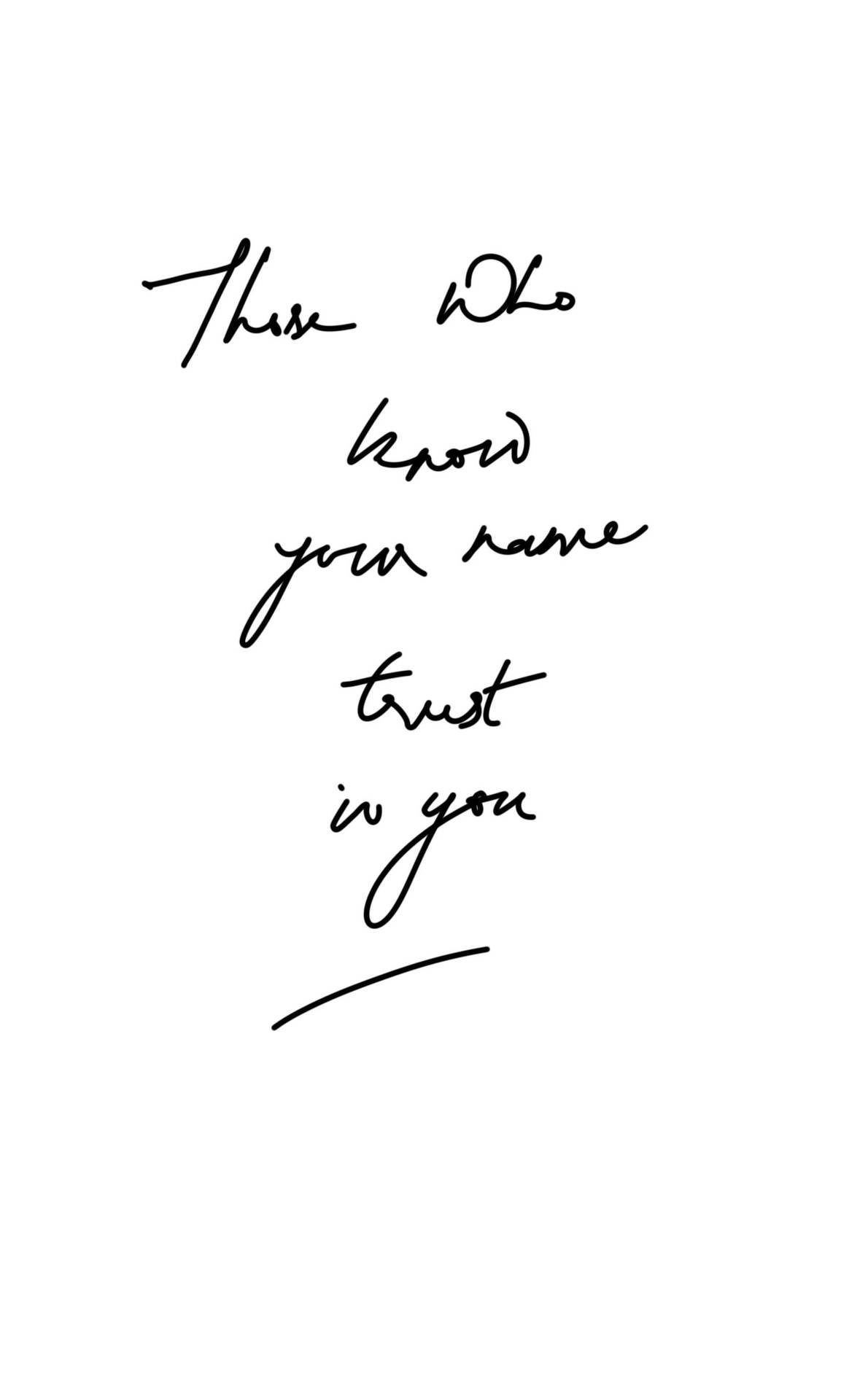 Trust In You Quote Background