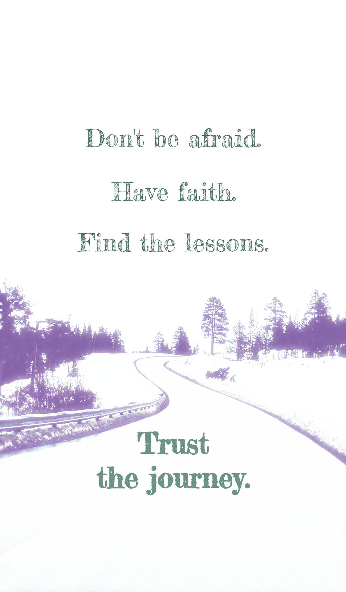 Trust The Journey Motivational Quotes Aesthetic Background